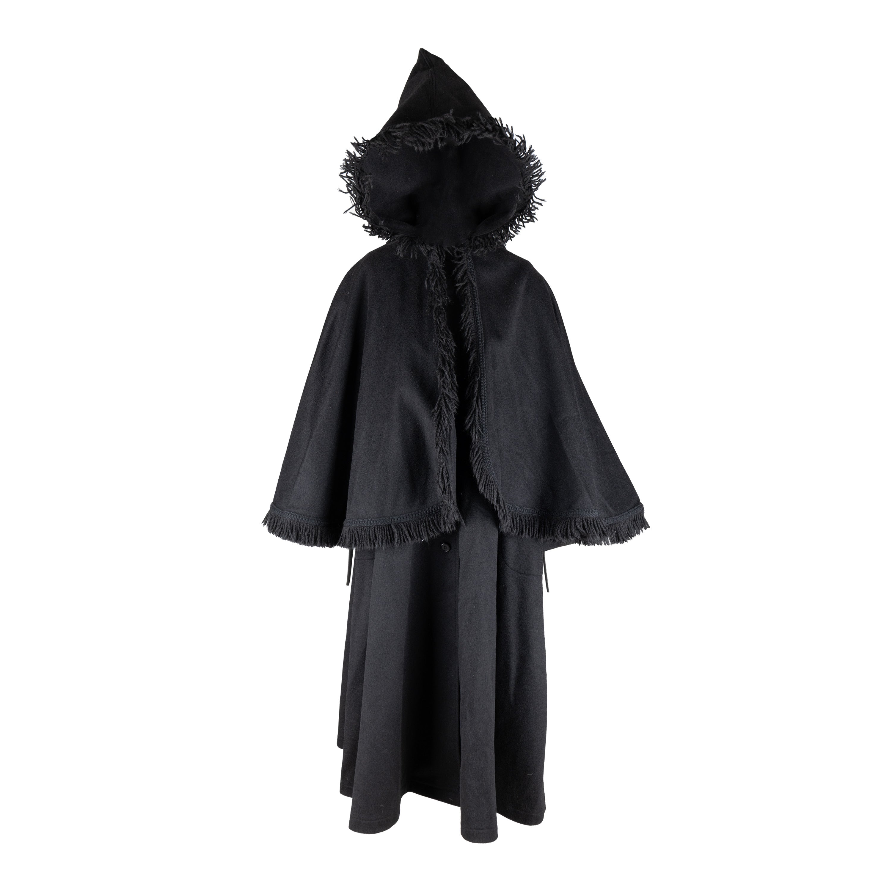 Yves Saint Laurent Vintage Hooded Cape Coat - '70s