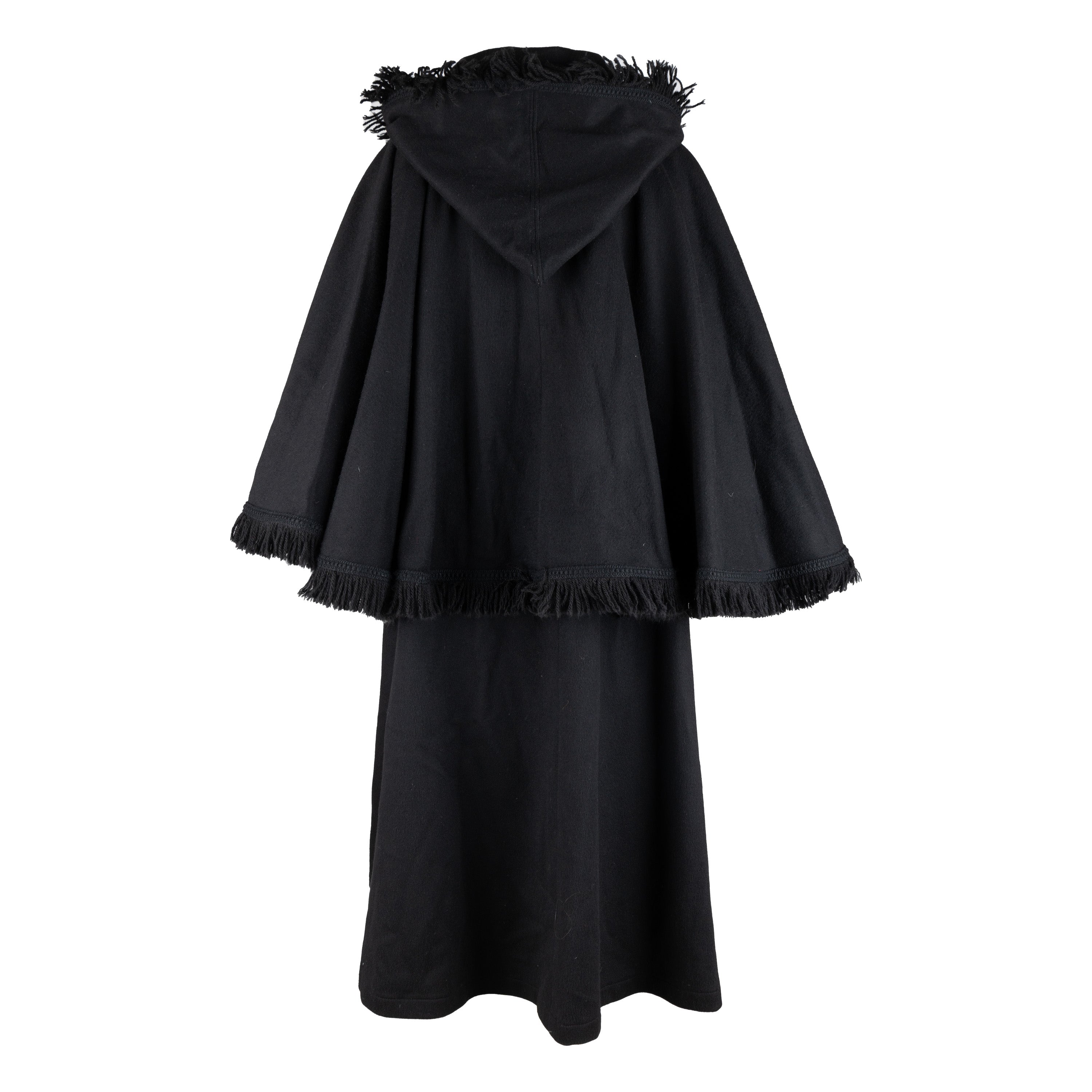 Yves Saint Laurent Vintage Hooded Cape Coat - '70s