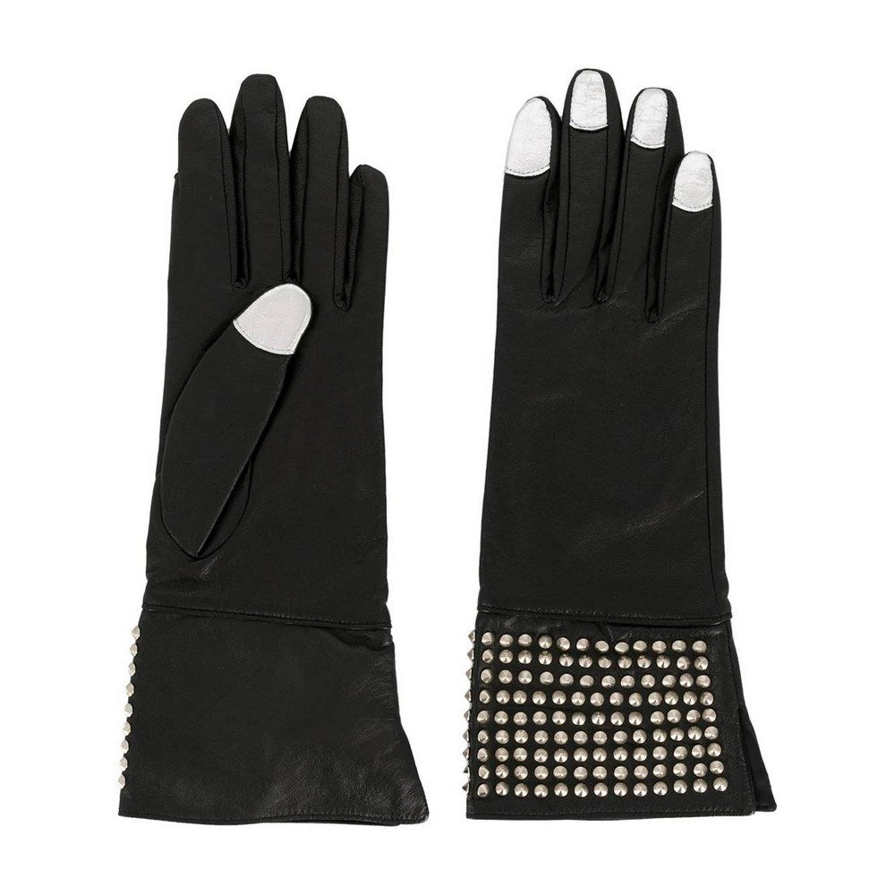 Yohji Yamamoto black leather gloves - '00s