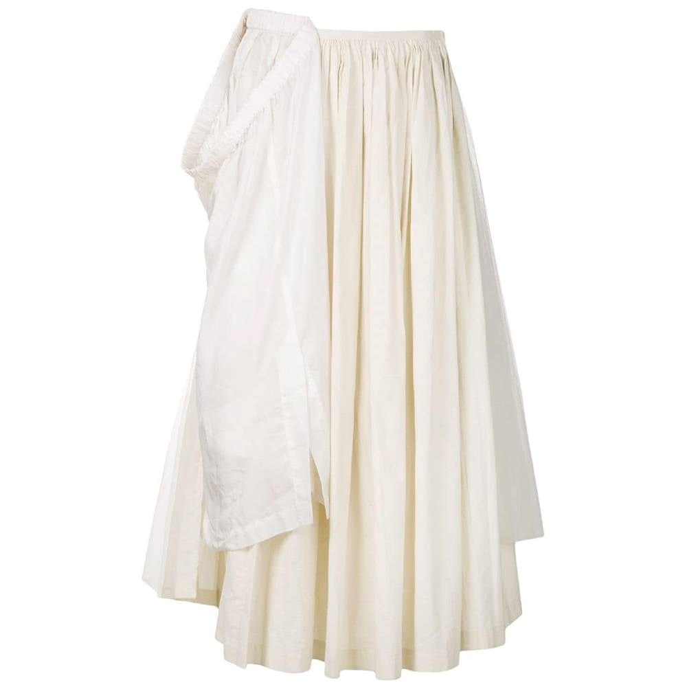 Comme des Garçons Ivory Cotton Bulky Skirt - 2000s