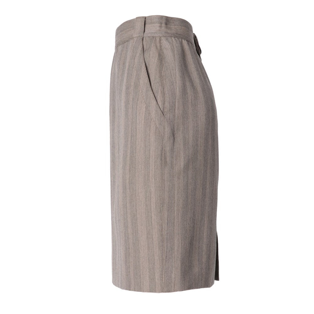 Gianni Versace Grey Wool Skirt - '70s