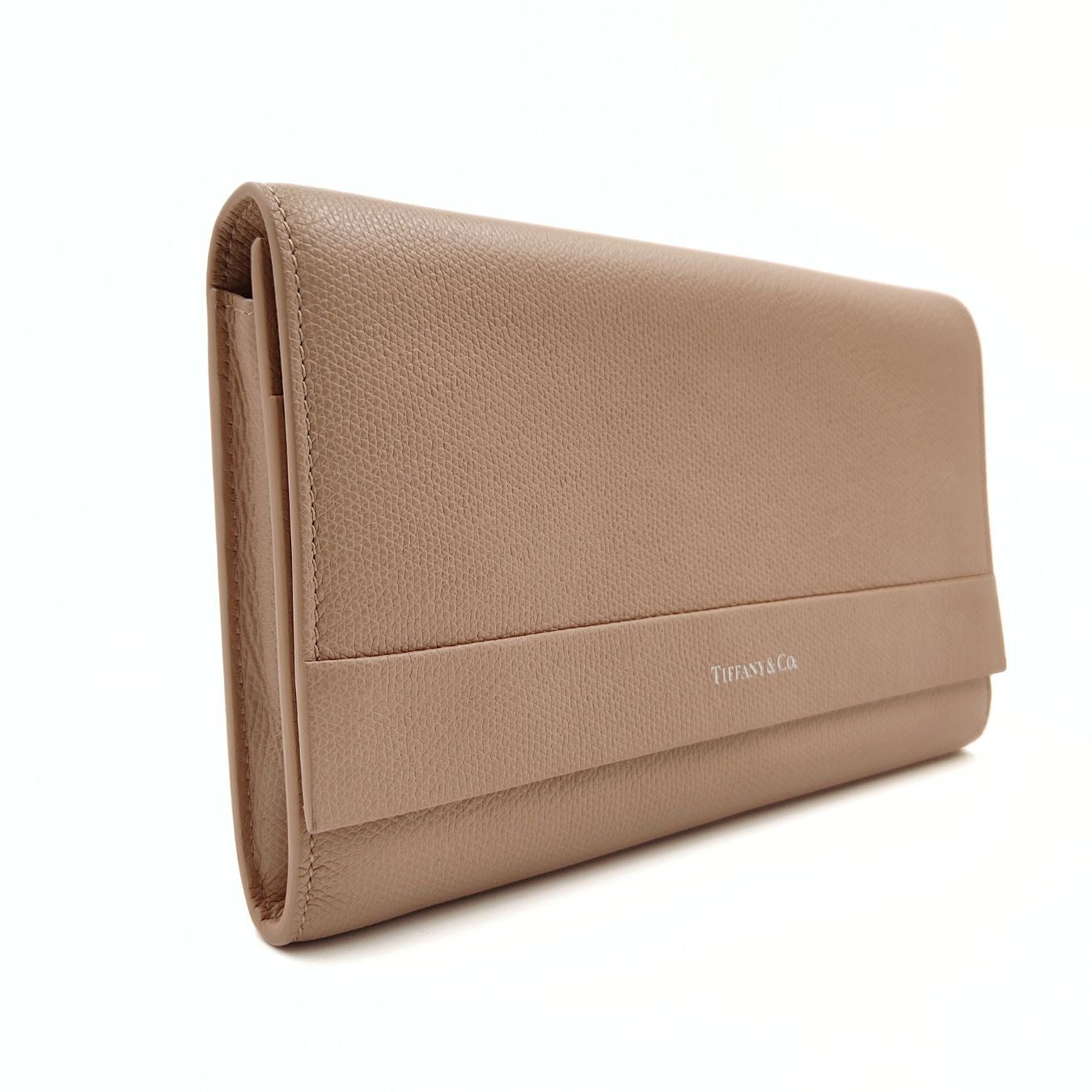 Tiffany  Co. Tiffany  Co. wallet with shoulder strap in beige leather - '10s