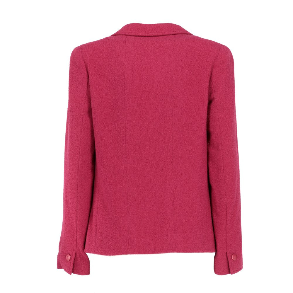 Chanel Fuchsia Wool Jacket - '90s