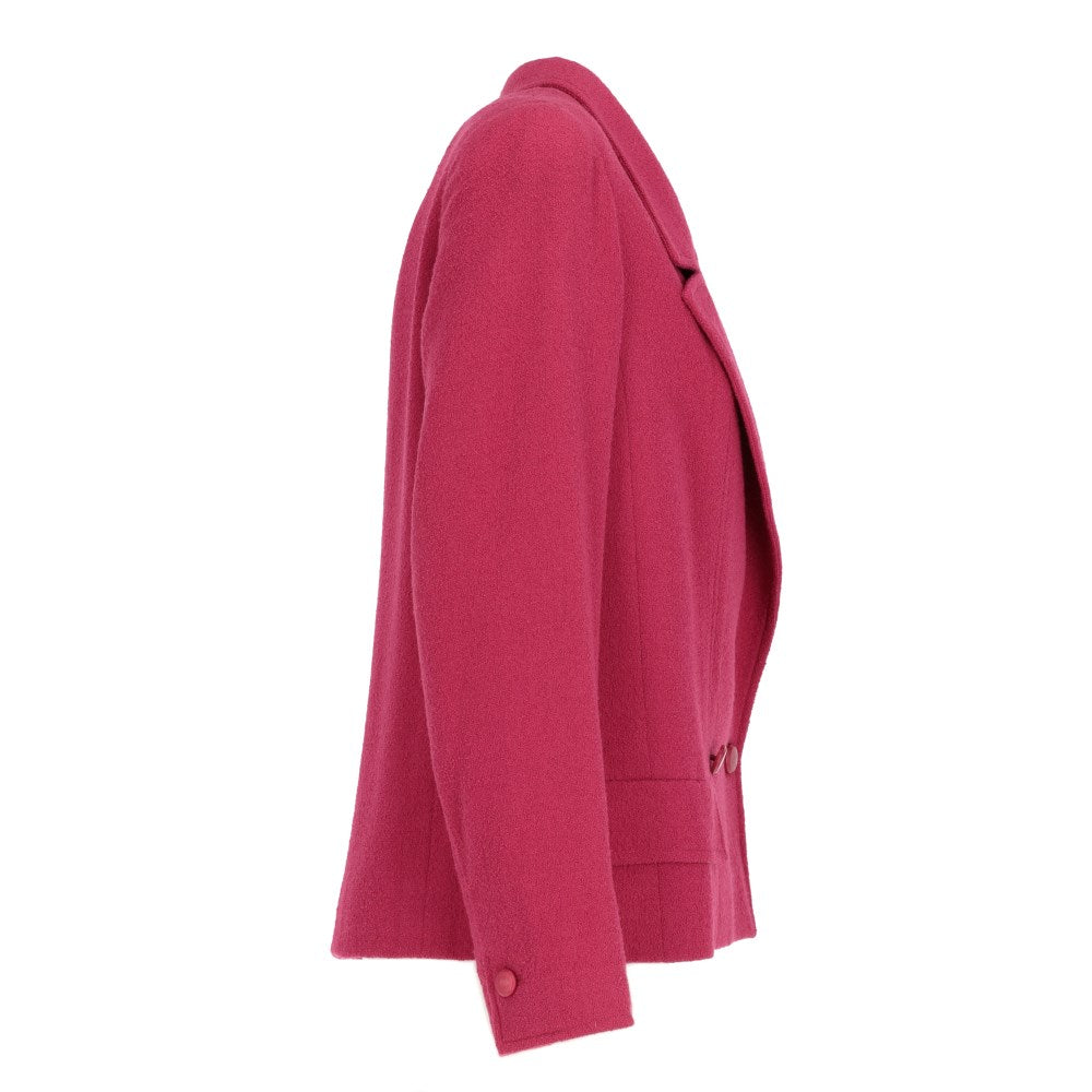 Chanel Fuchsia Wool Jacket - '90s