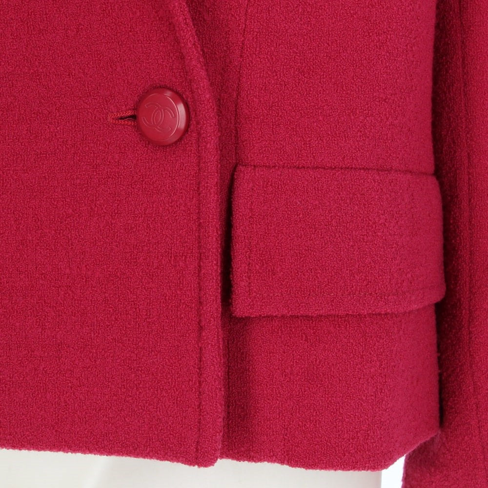 Chanel Fuchsia Wool Jacket - '90s