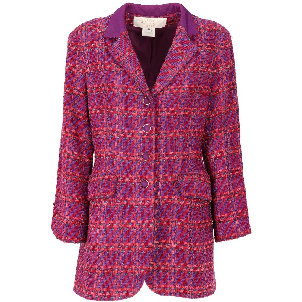 Nina Ricci Fuchsia Wool Jacket - '80s