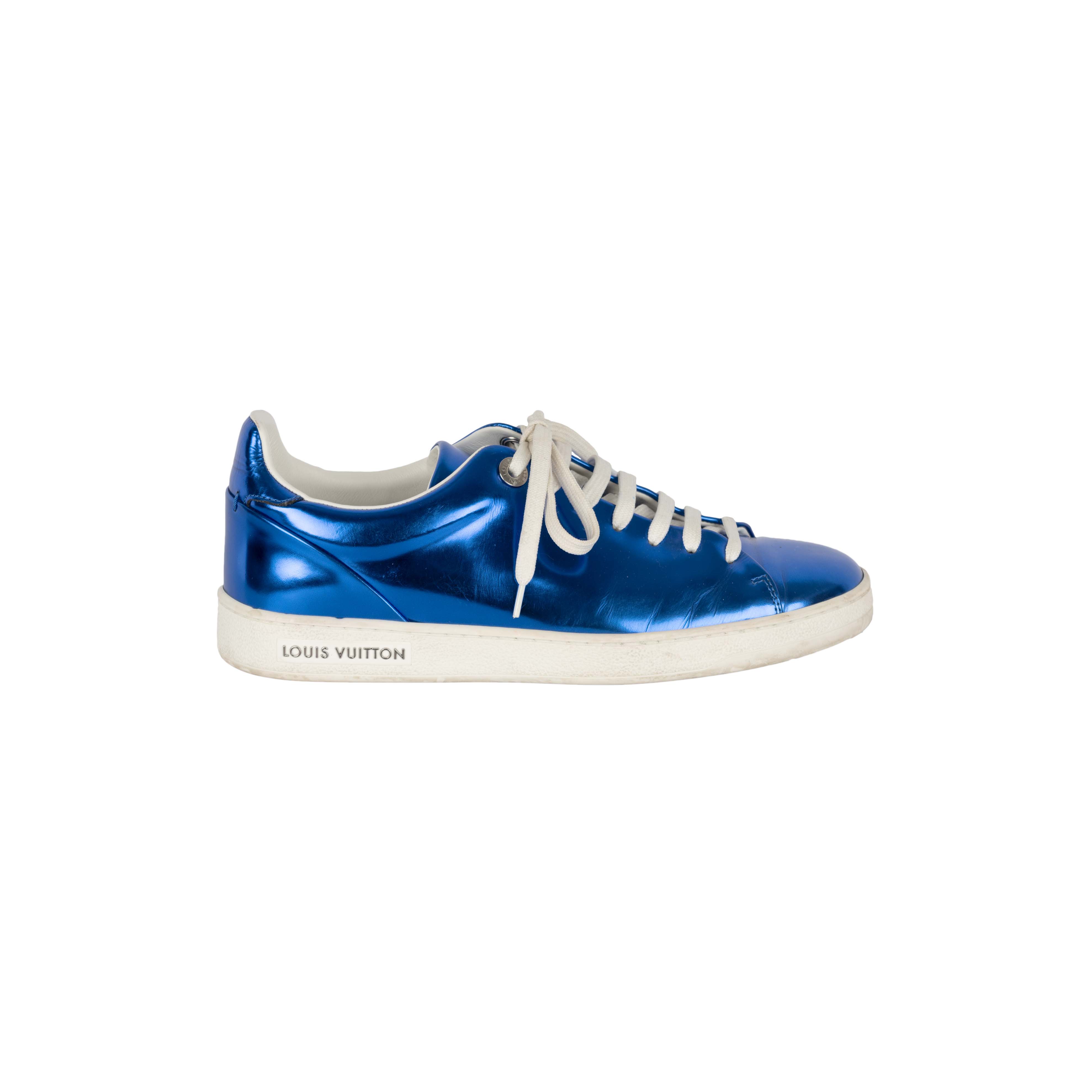 Louis Vuitton Metallic Blue Sneakers - '10s