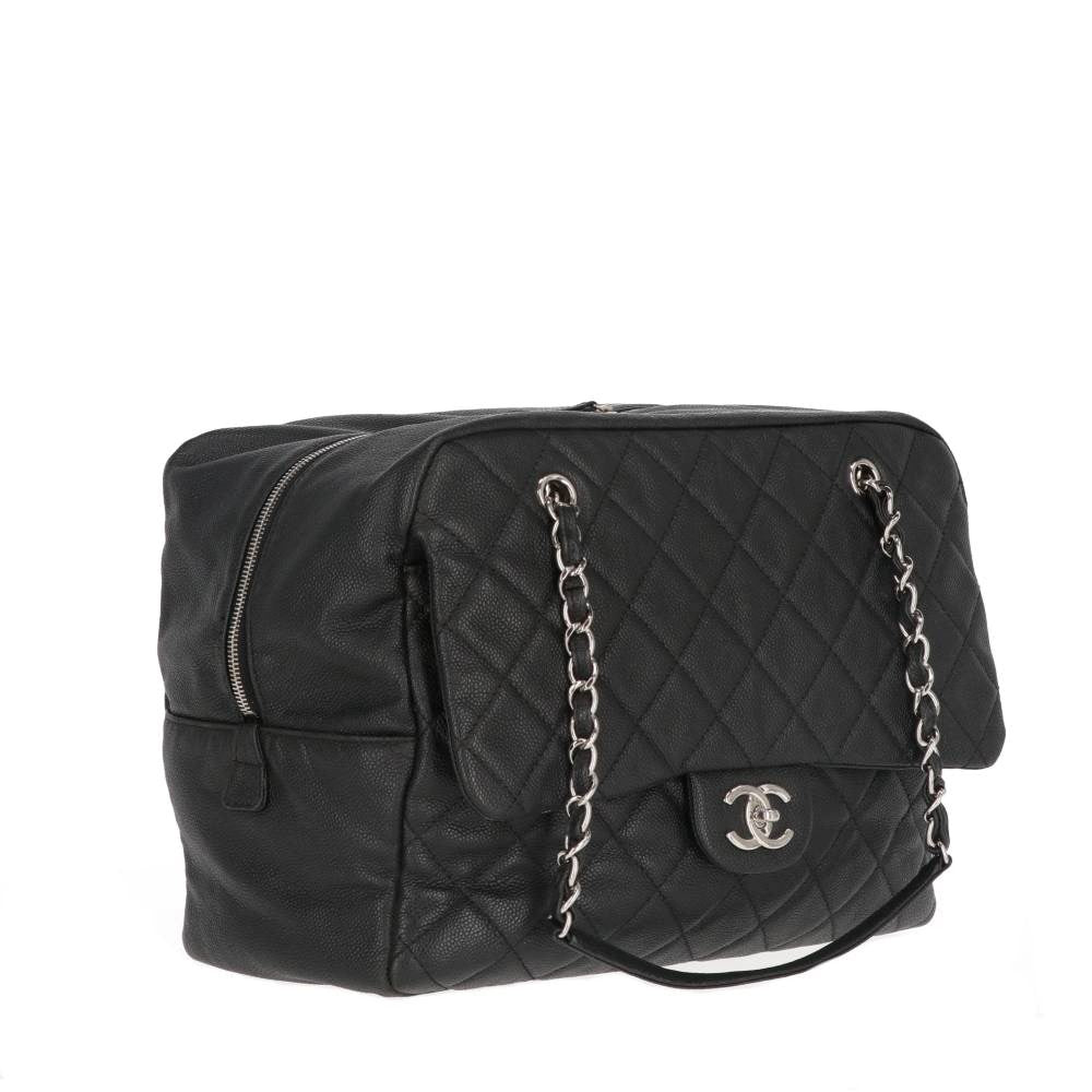 Chanel Black Leather Shoulder Bag - 2010s