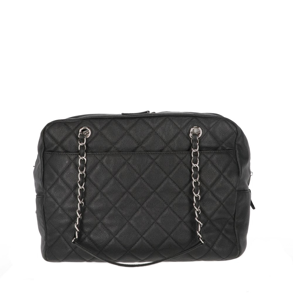 Chanel Black Leather Shoulder Bag - 2010s