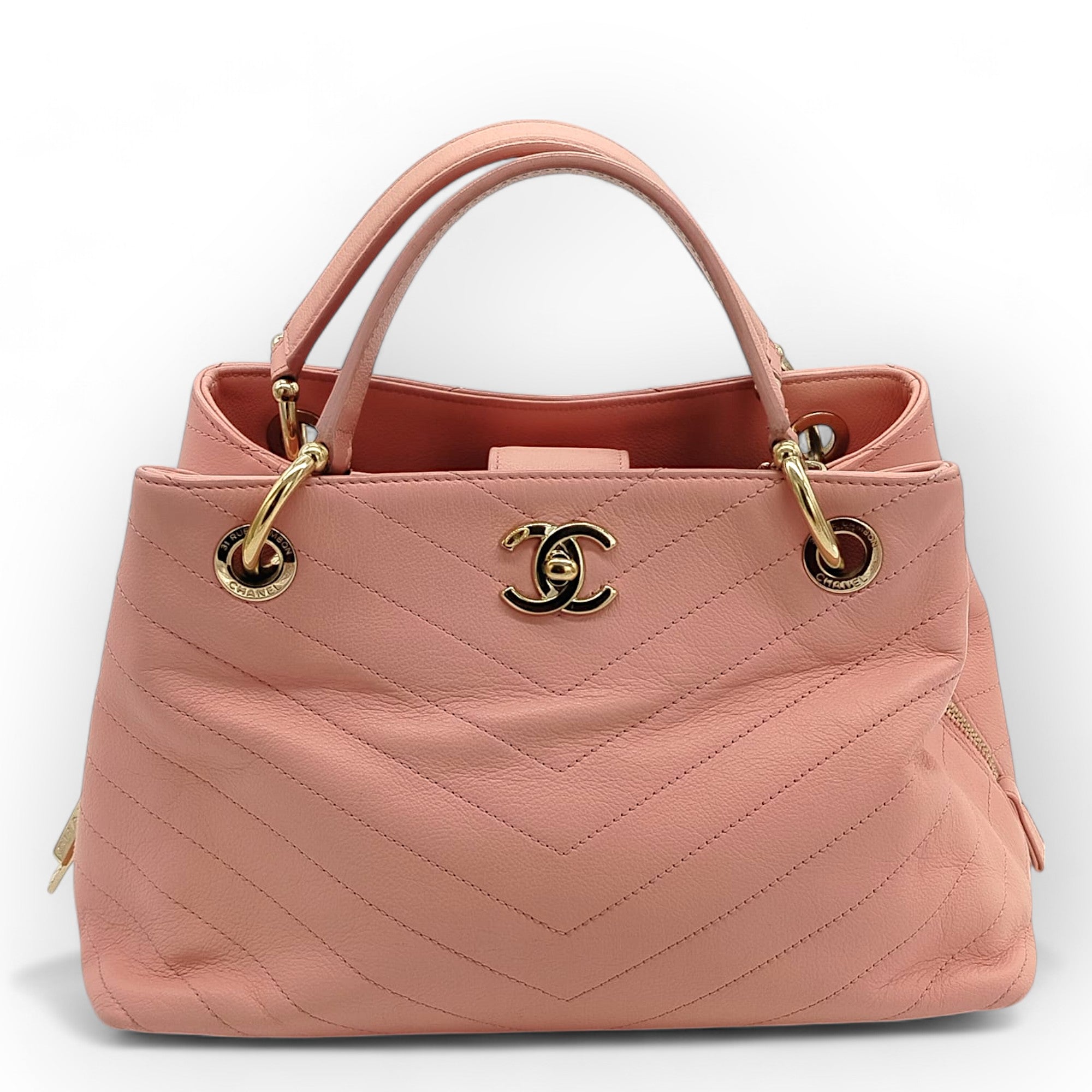 Chanel Chevron Chic Shopping Tote - '10s