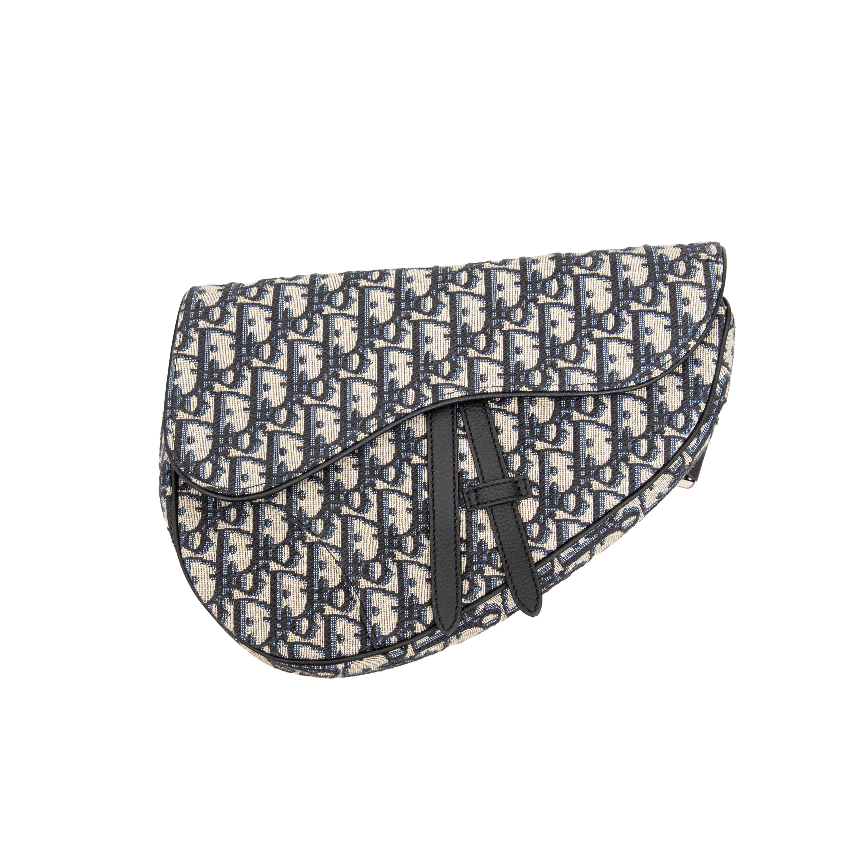 Dior Oblique Jacquard Saddle Bag - '20s