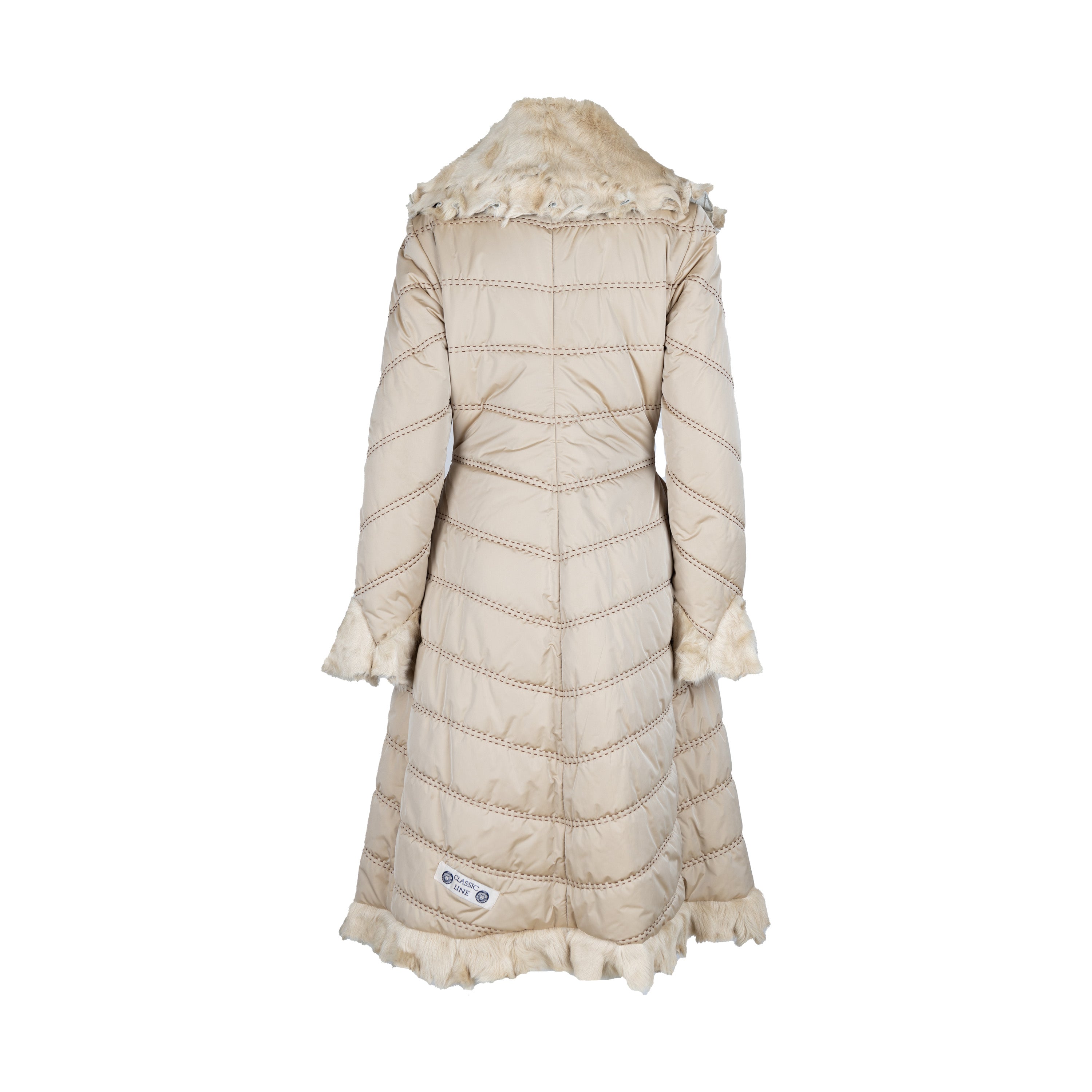 Roberta Scarpa Long Down Jacket With Fur - '10s