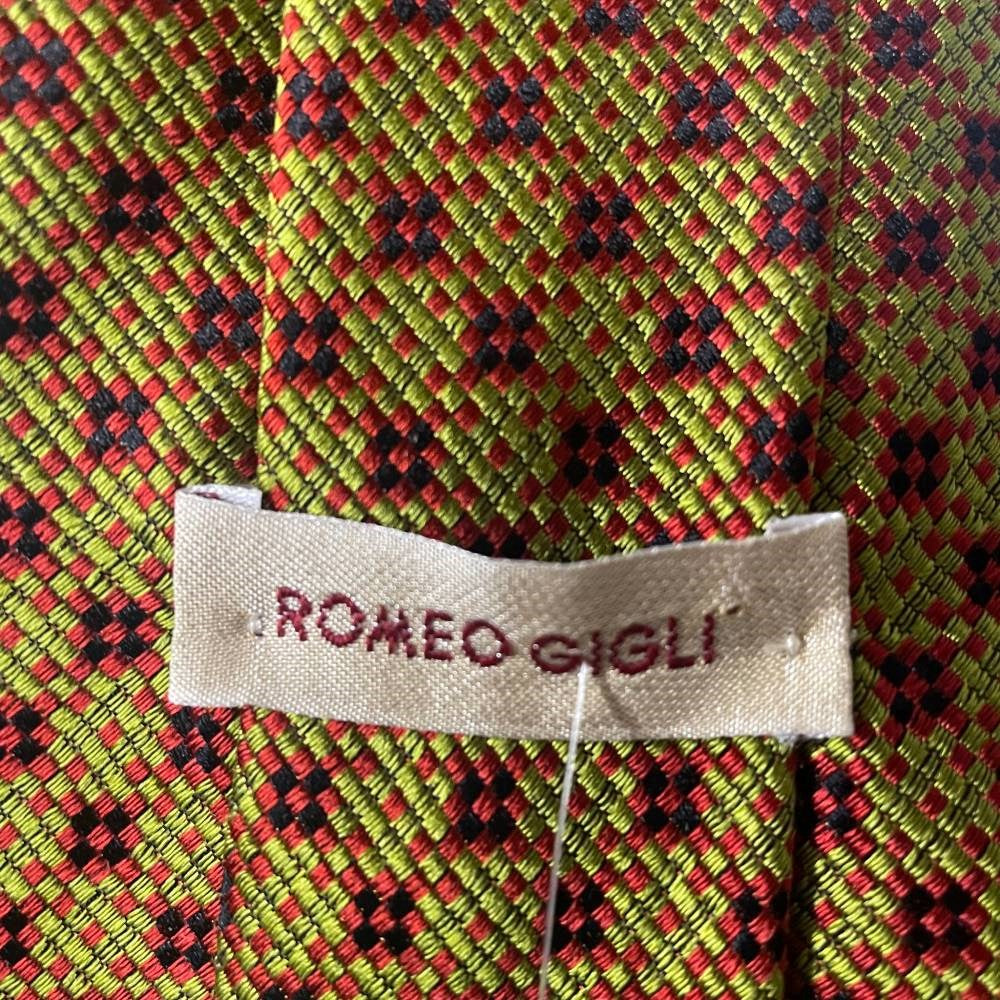 Romeo Gigli Multicolor Knitted Silk Tie - '90s