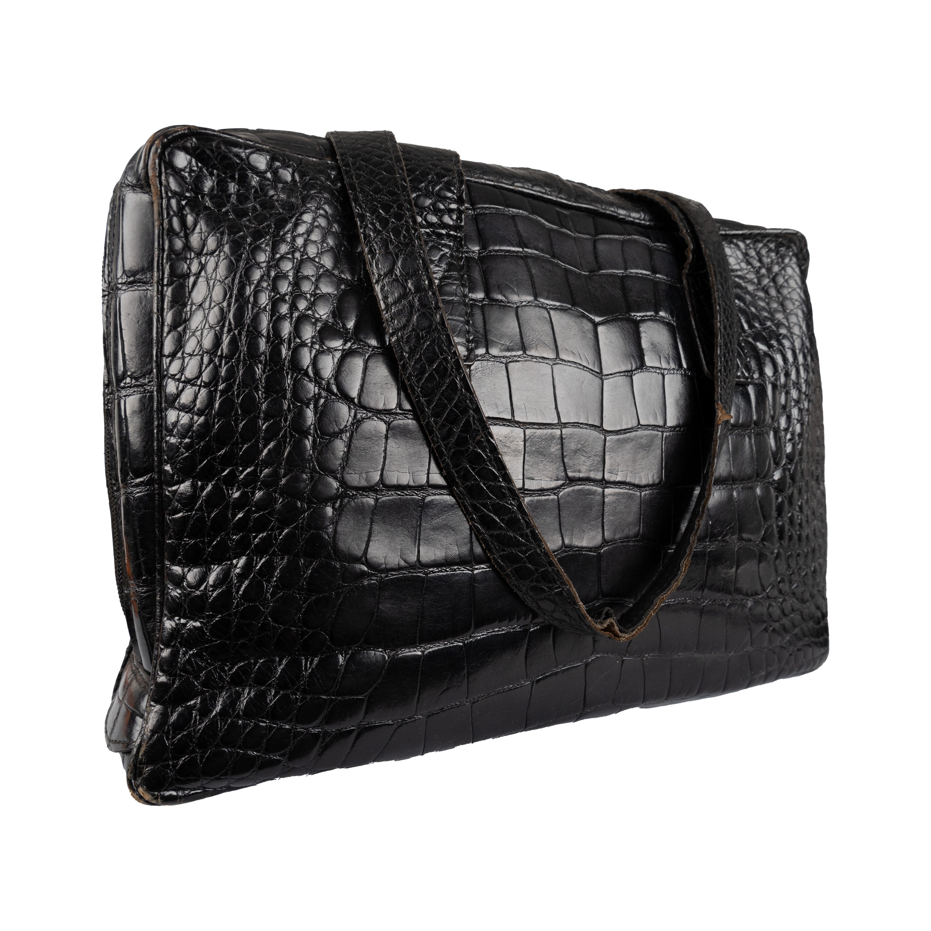 GFF Croc-embossed Shoulder Bag - '90s