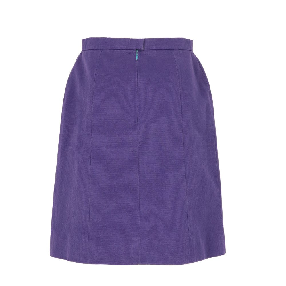 Chanel Purple Cotton Upcycled Skirt - '90s