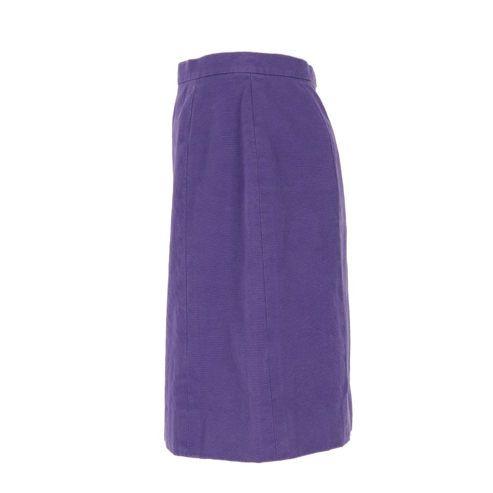 Chanel Purple Cotton Upcycled Skirt - '90s