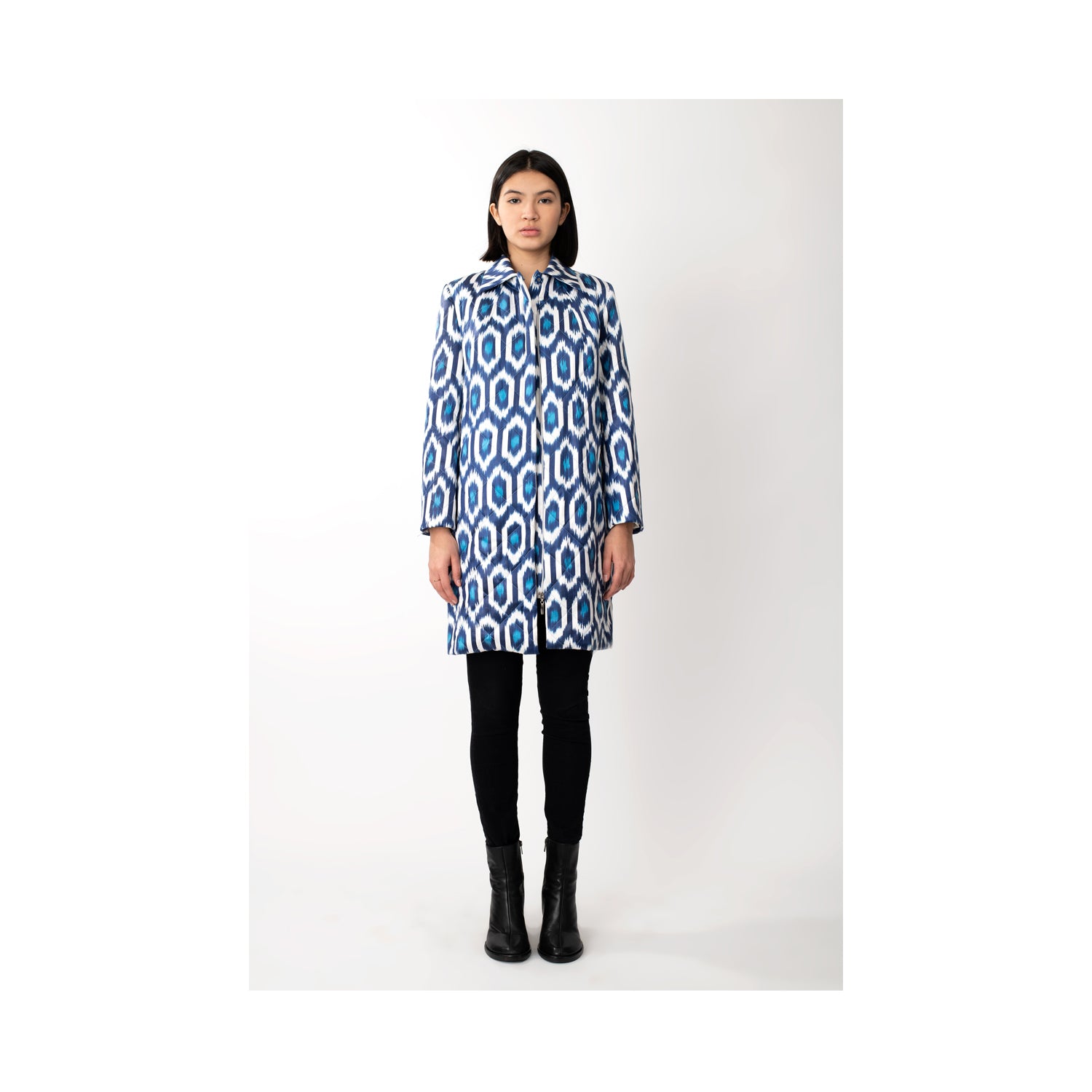 Ikat Quilted Coat - '20s