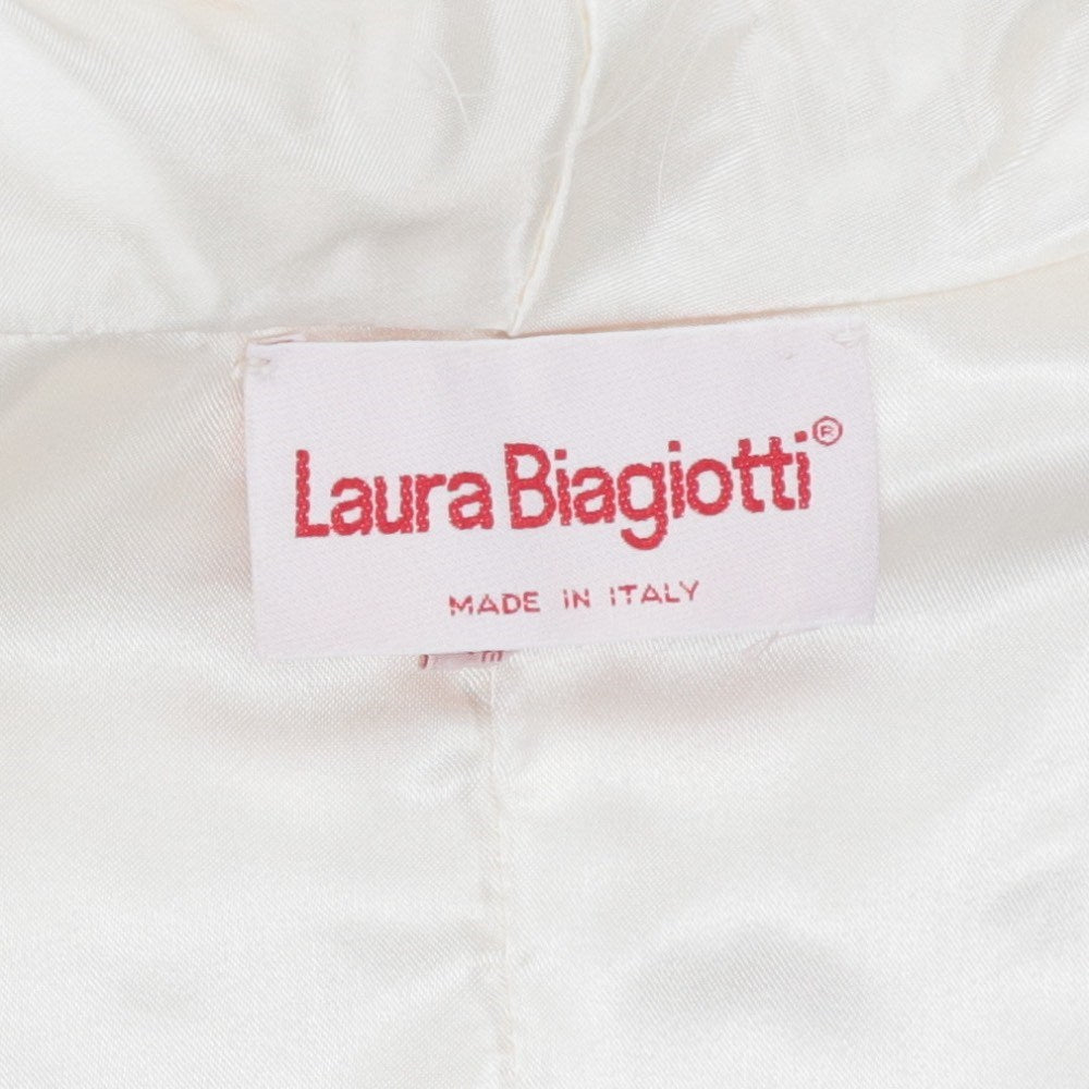 Laura Biagiotti White Ostrich Feather Bolero - '90s