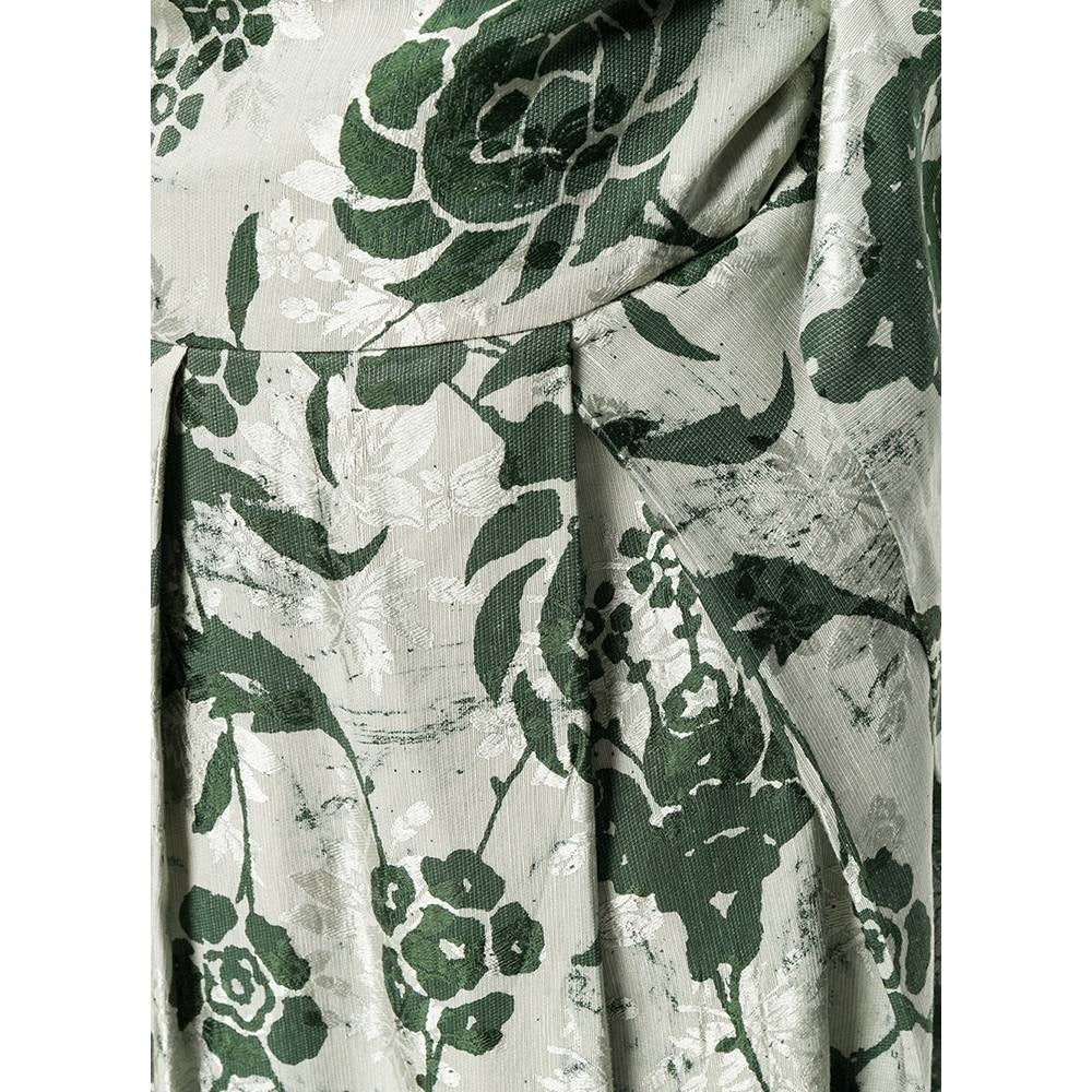 Dries Van Noten Grey Floral Skirt - '90s