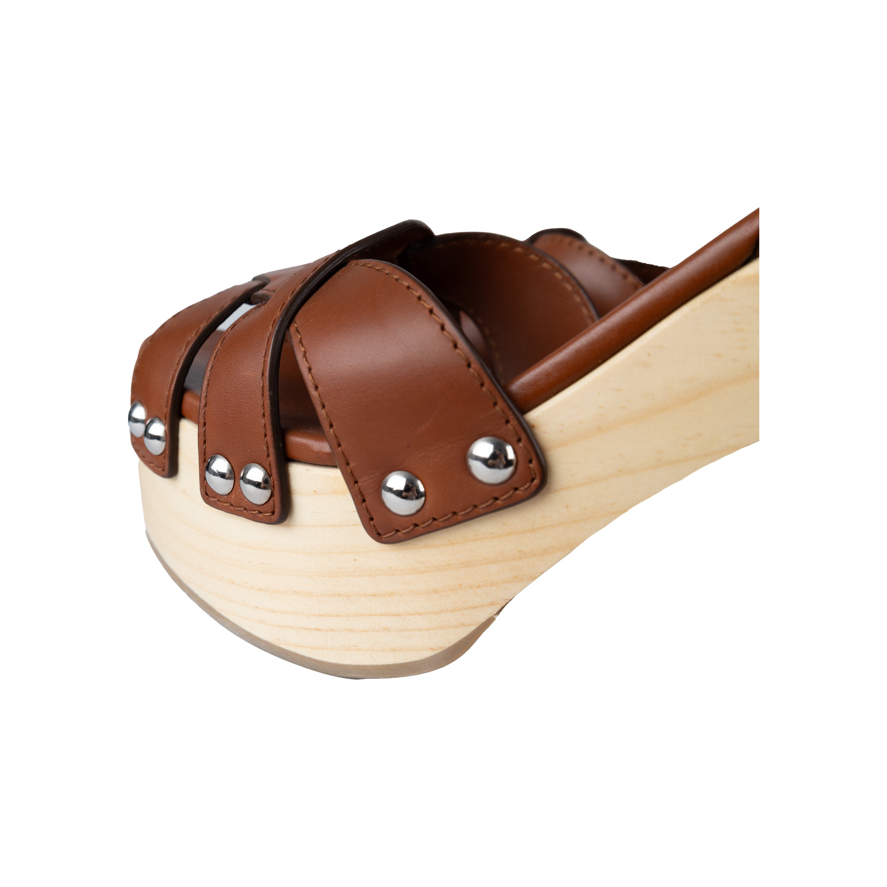 Prada Wooden Platform Sandals - '10s