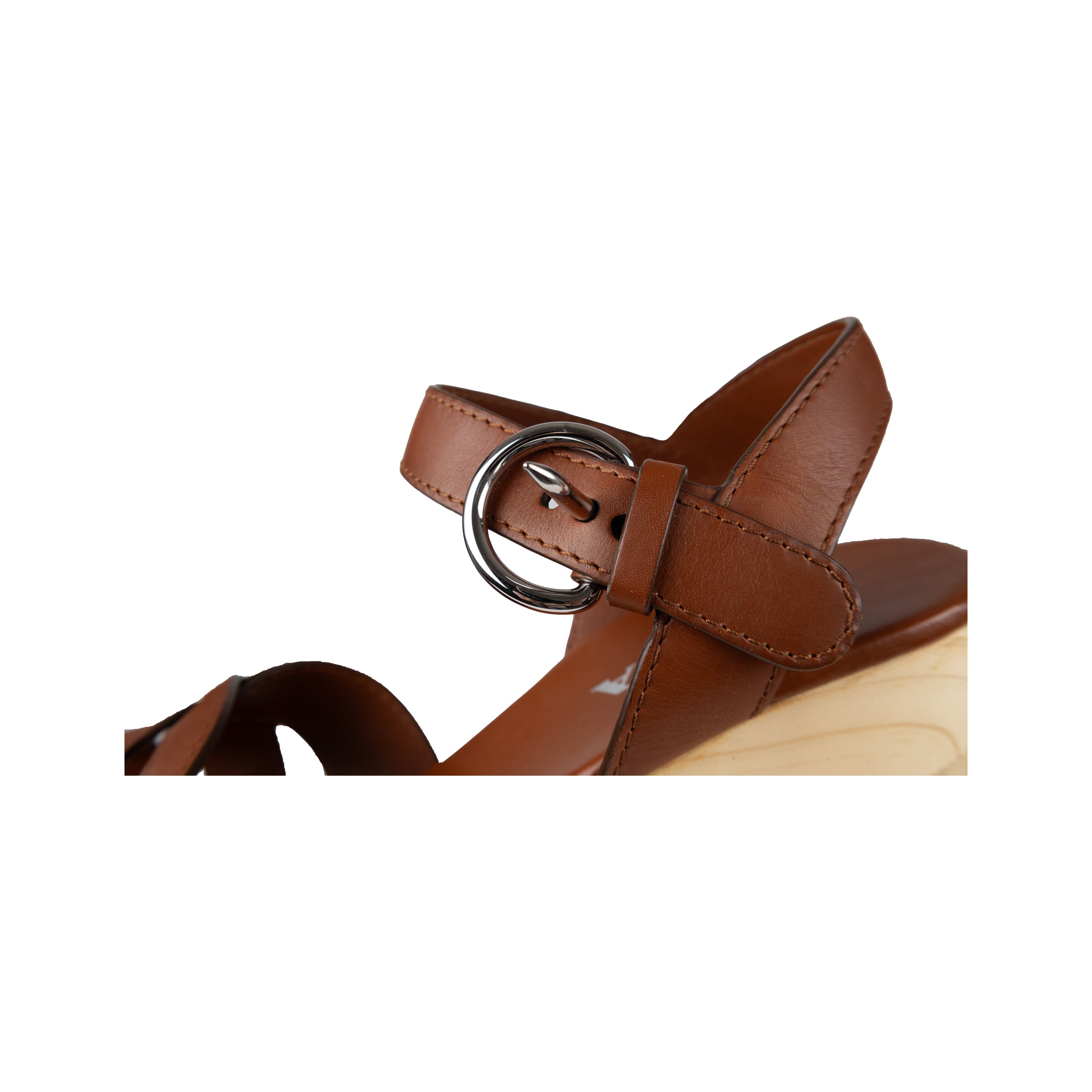 Prada Wooden Platform Sandals - '10s