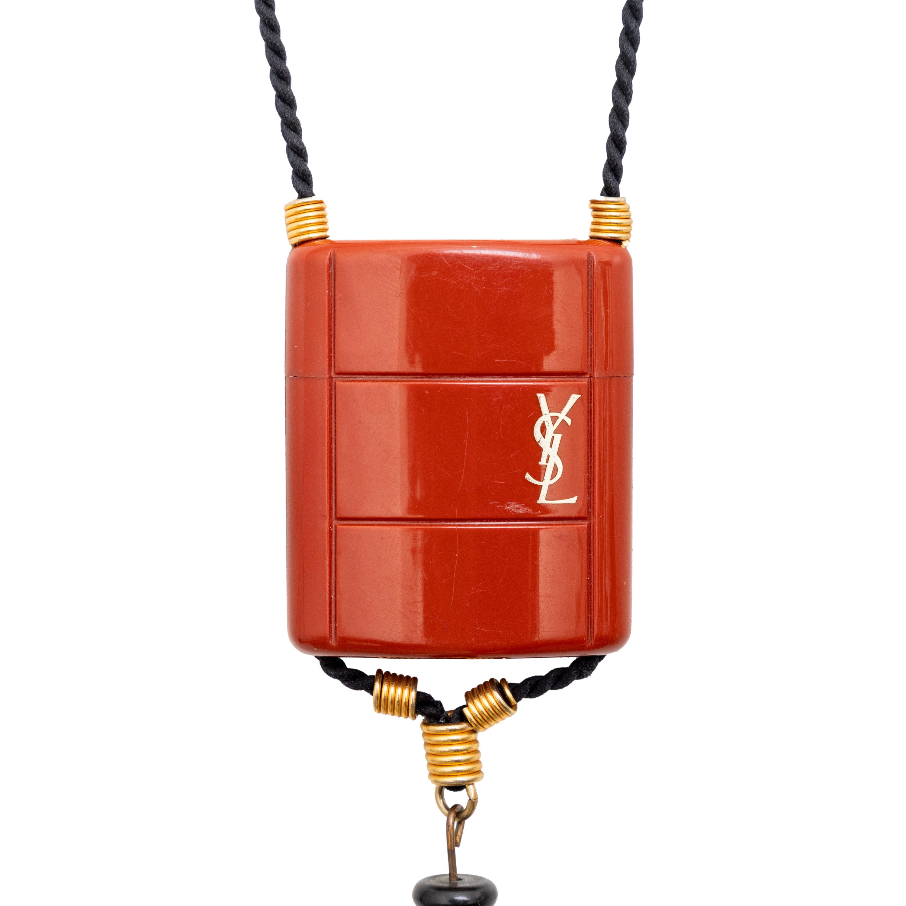 Yves Saint Laurent Vintage Opium Perfume Tassle Necklace - '80s