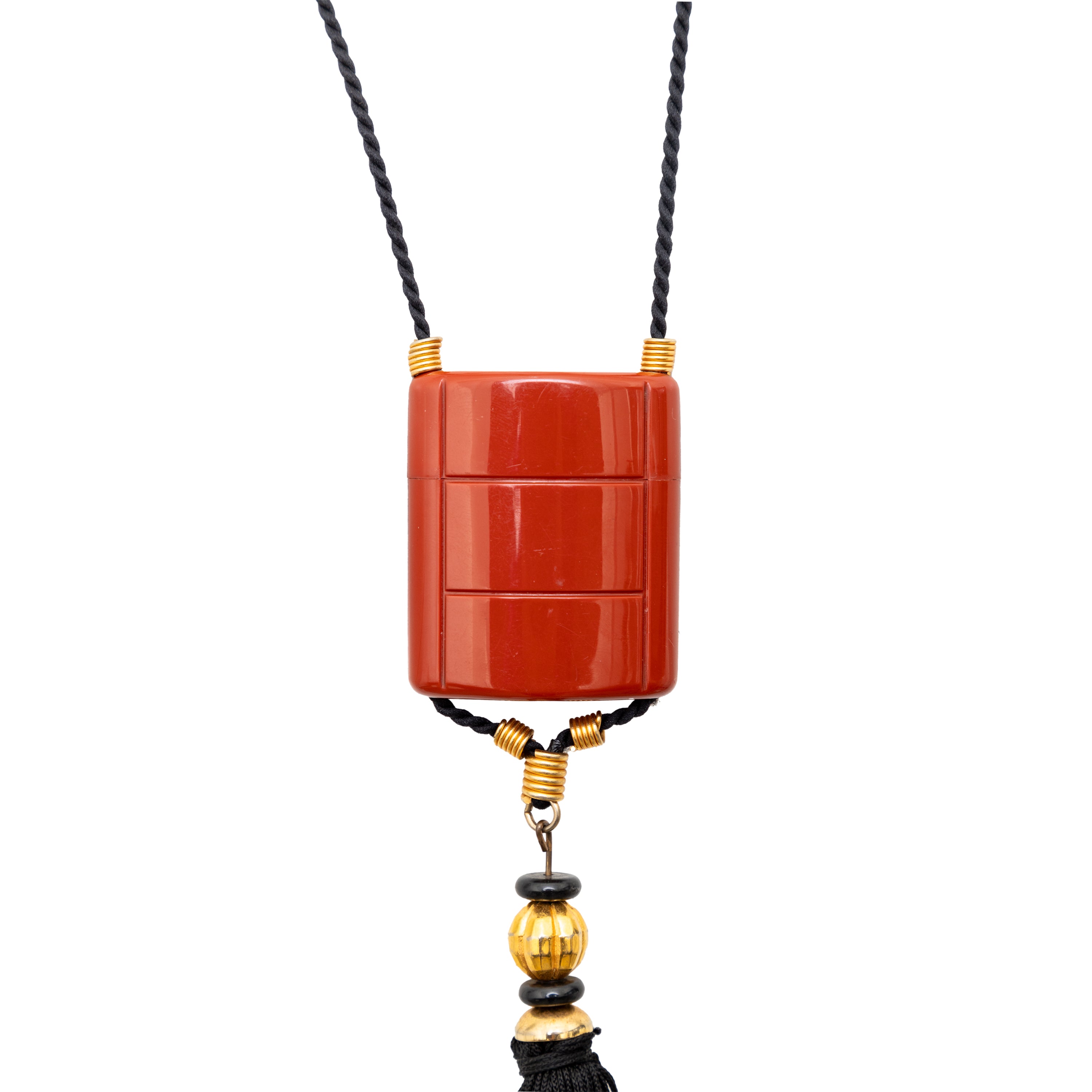 Yves Saint Laurent Vintage Opium Perfume Tassle Necklace - '80s