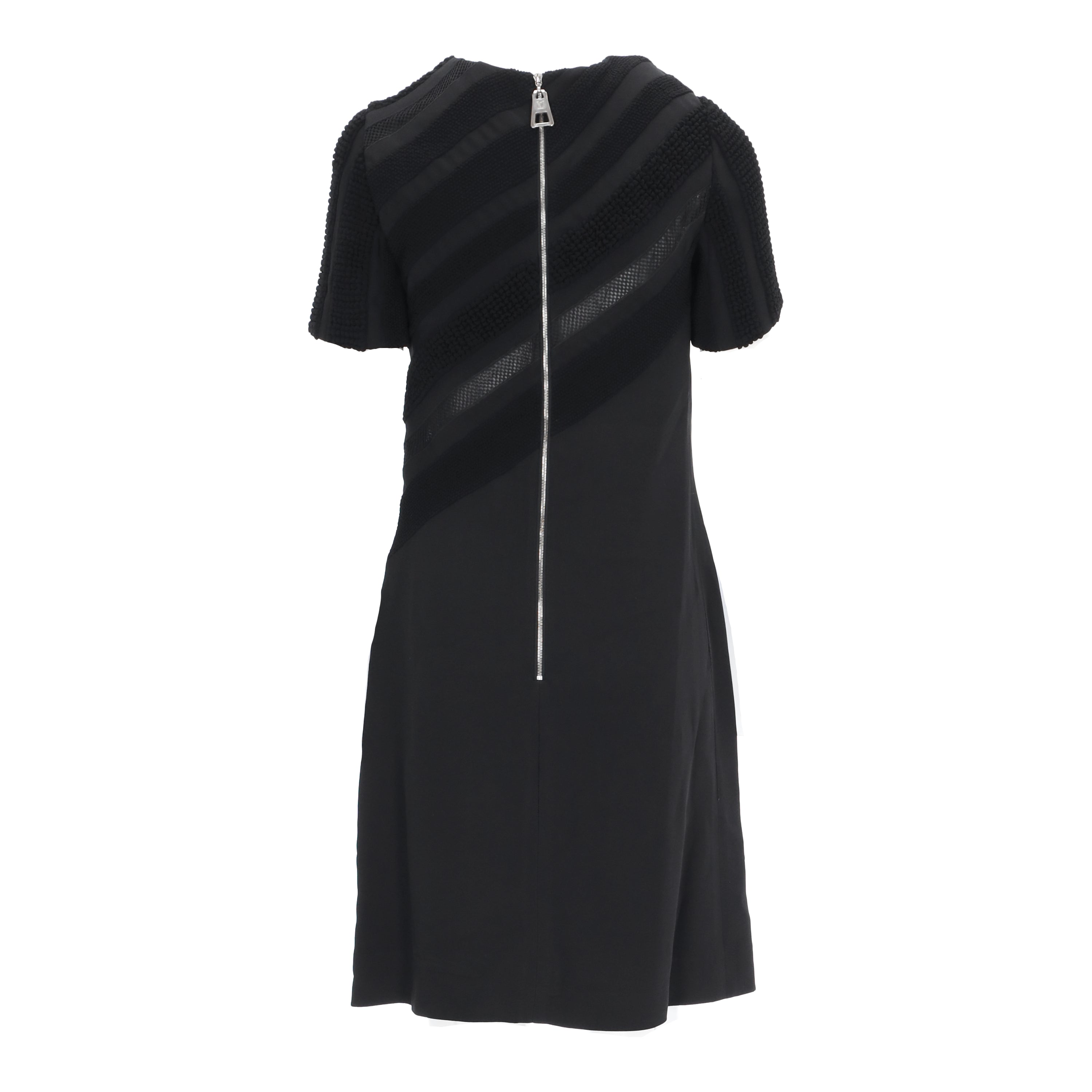 Louis Vuitton Black Dress with Textured Details - '10s