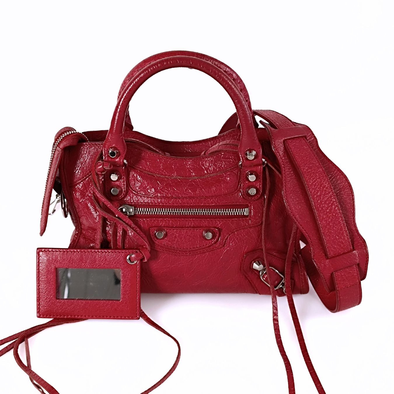 Balenciaga Balenciaga City Mini bag in red leather - '10s