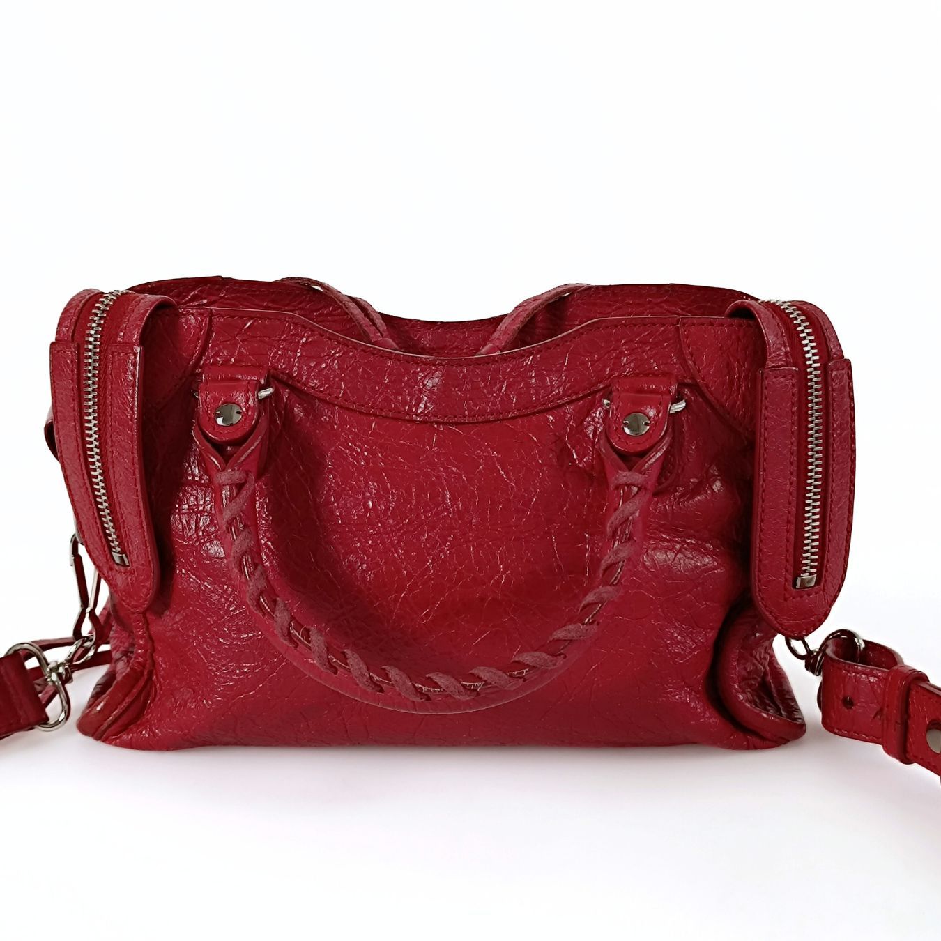 Balenciaga Balenciaga City Mini bag in red leather - '10s