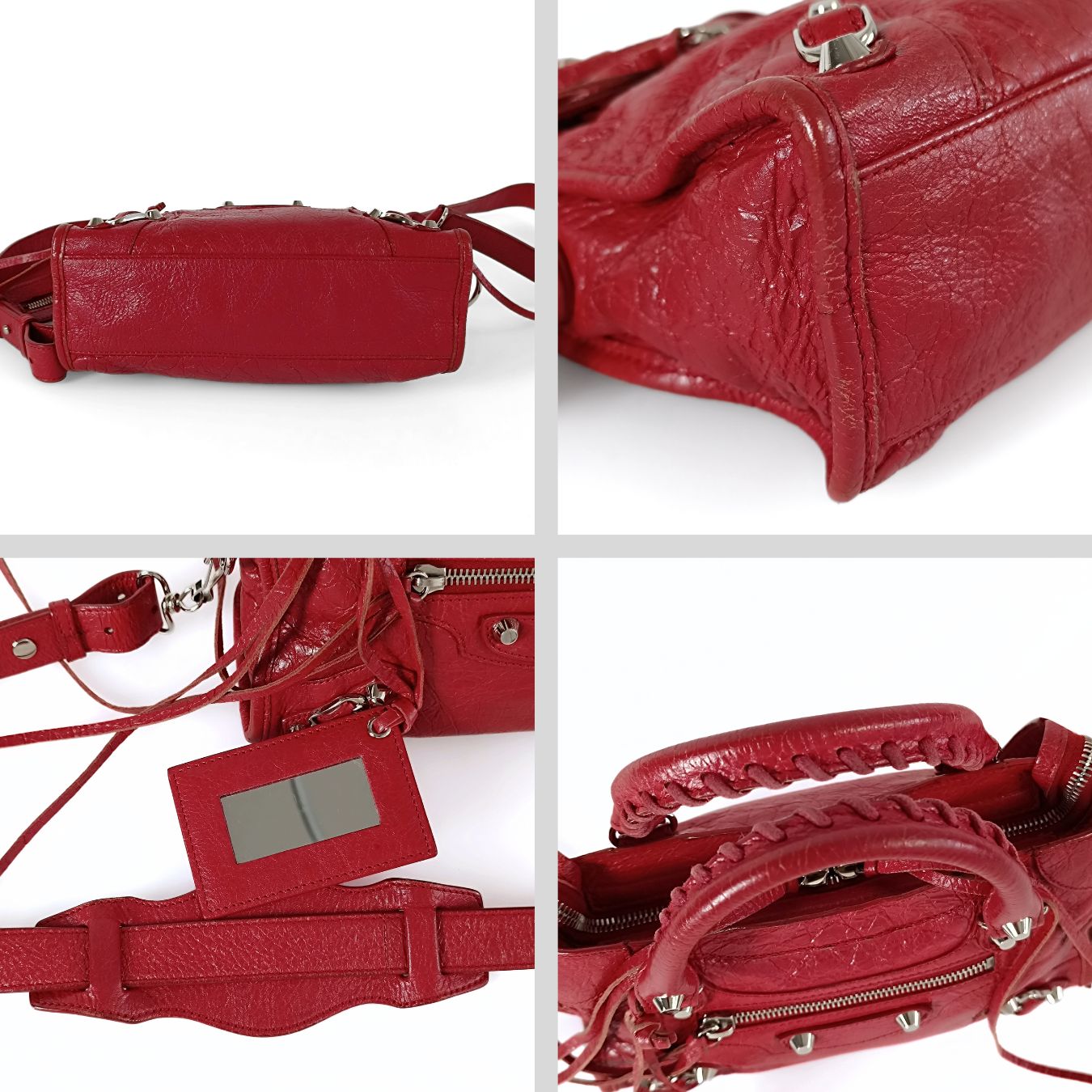 Balenciaga Balenciaga City Mini bag in red leather - '10s