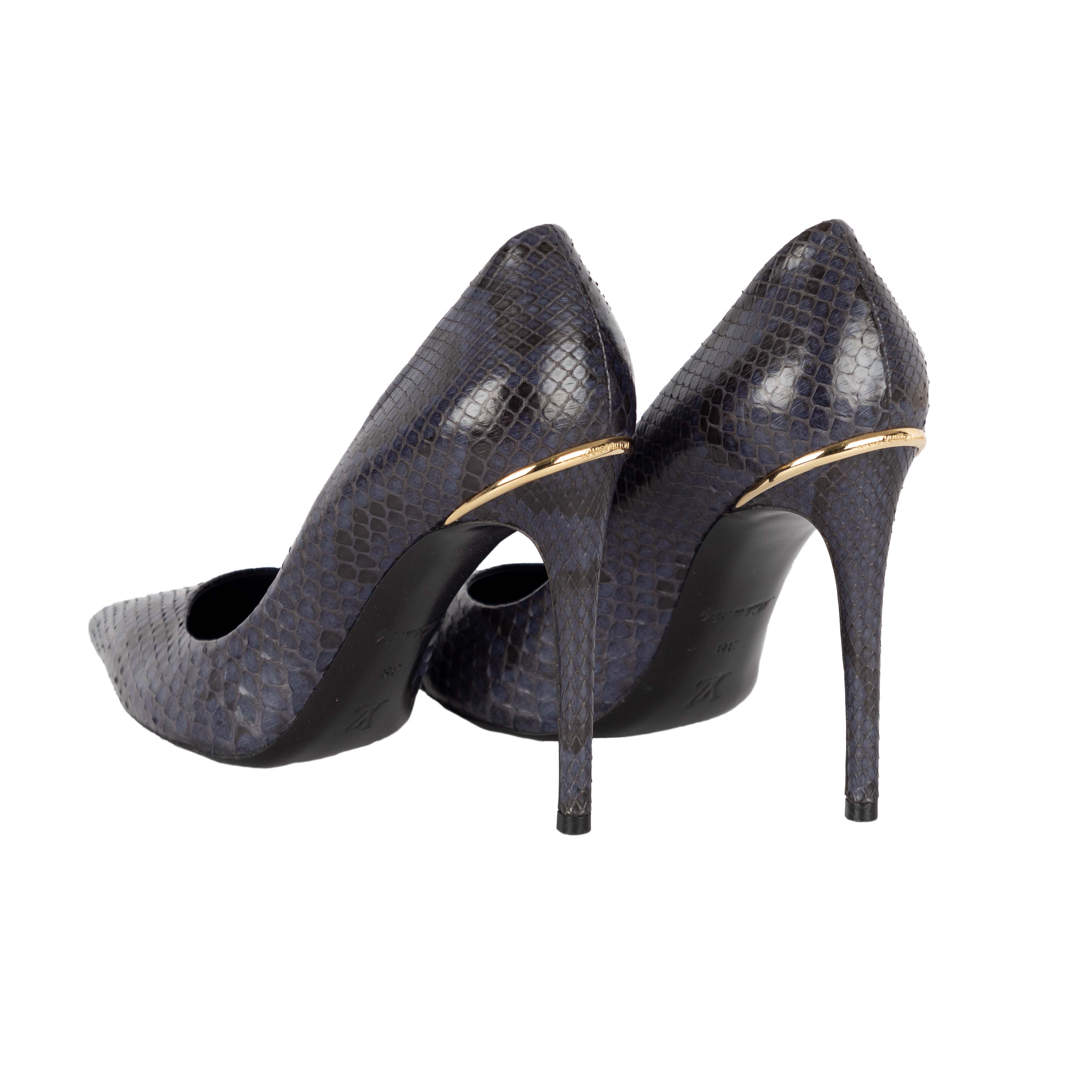 Louis Vuitton Snakeskin Eyeline Pumps - '10s