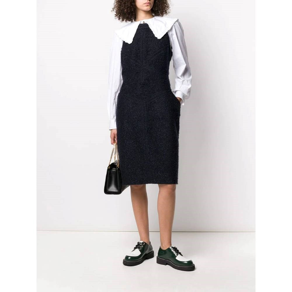 Chanel Blue Wool Dress - 2000s