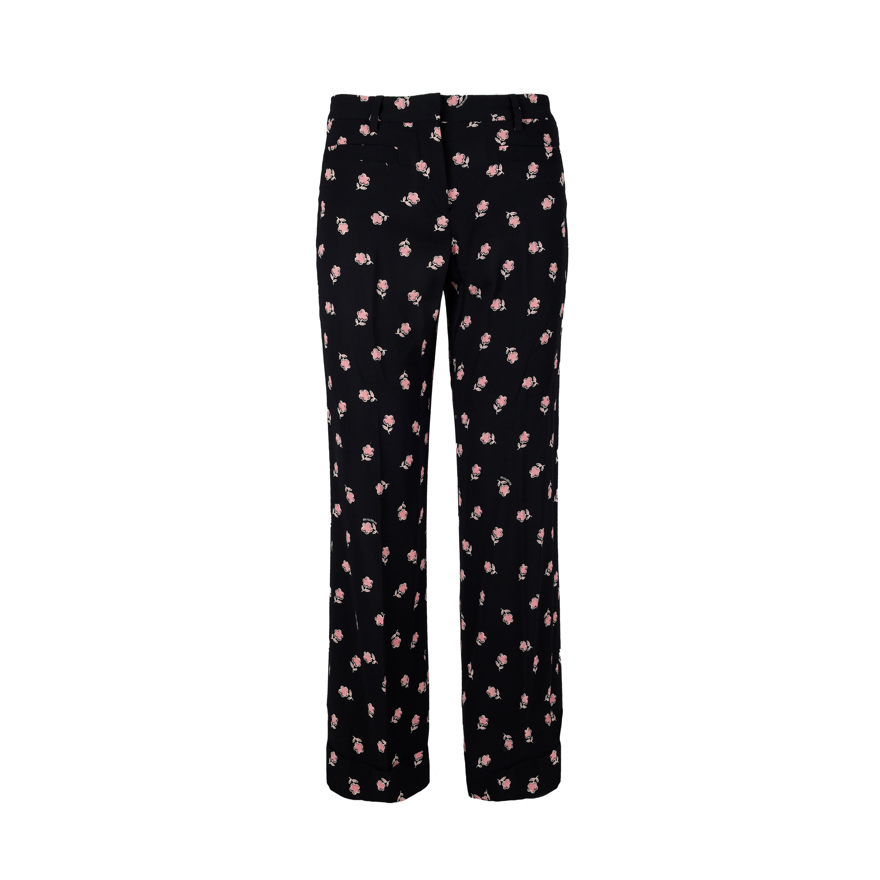 Miu Miu Floral Printed Pants - '10s