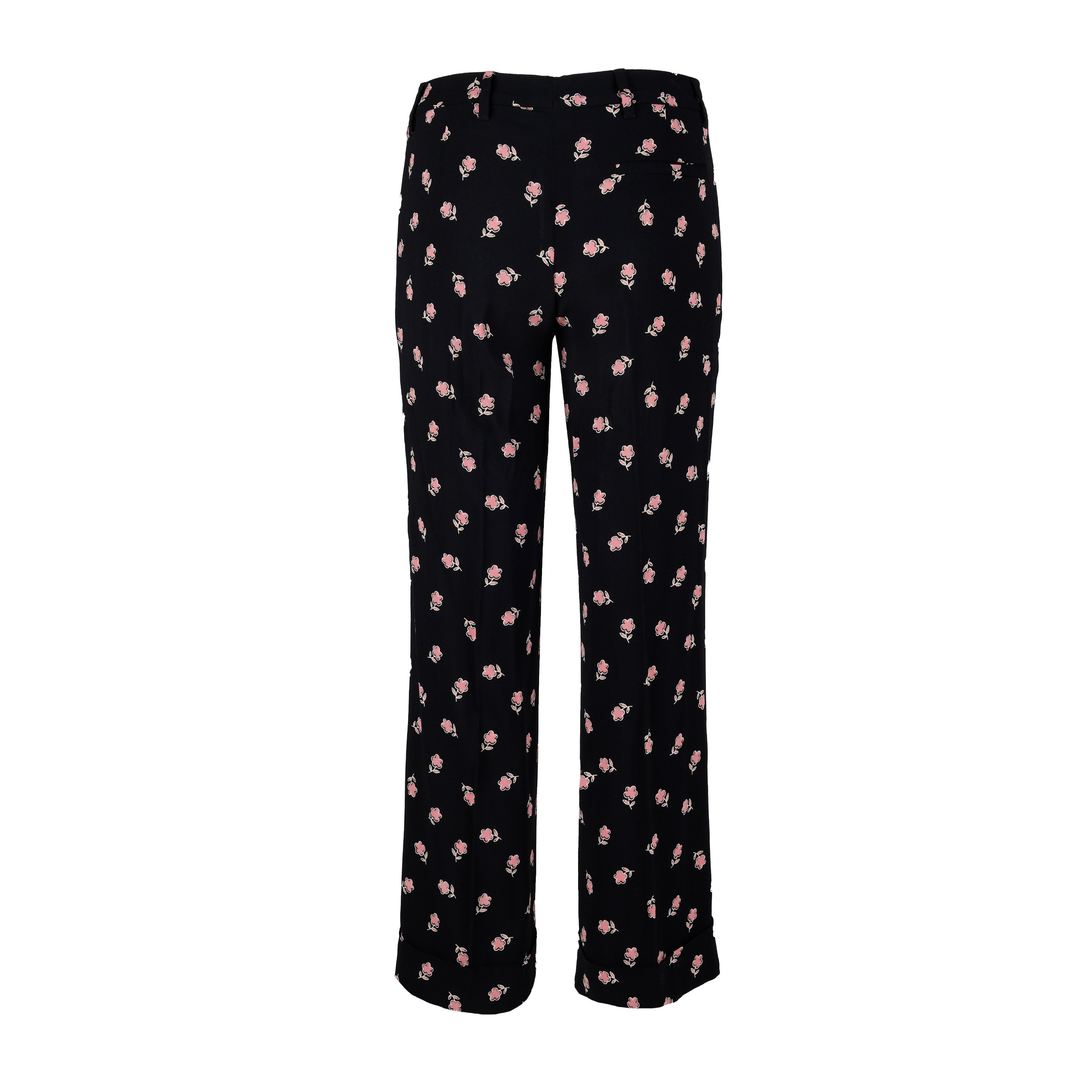 Miu Miu Floral Printed Pants - '10s