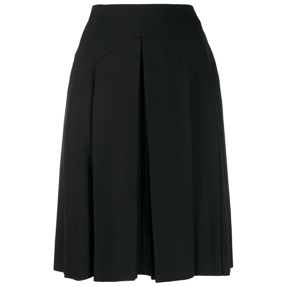 Chanel Black Wool Skirt - '90s