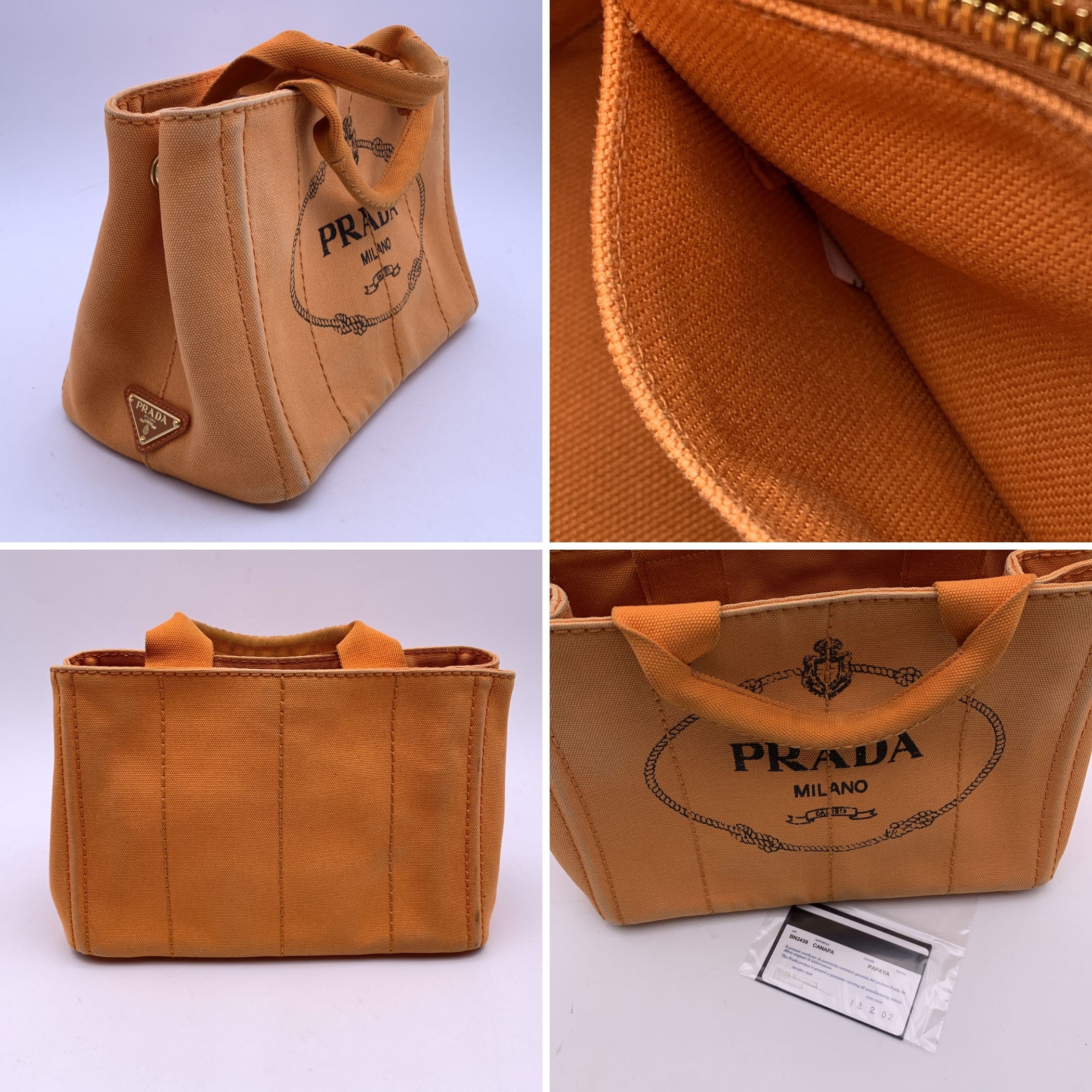 Prada Tote Bag Canapa