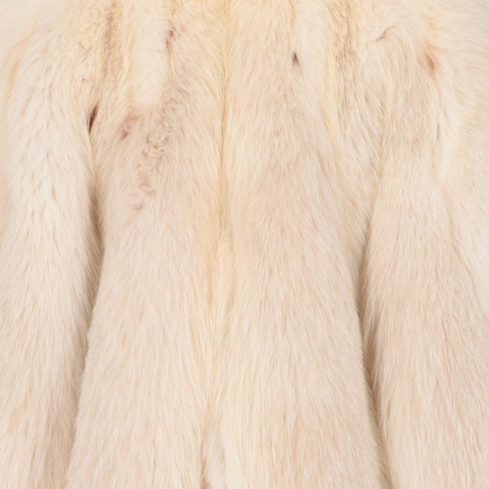 Christian Dior White Fox Fur Coat - '80s