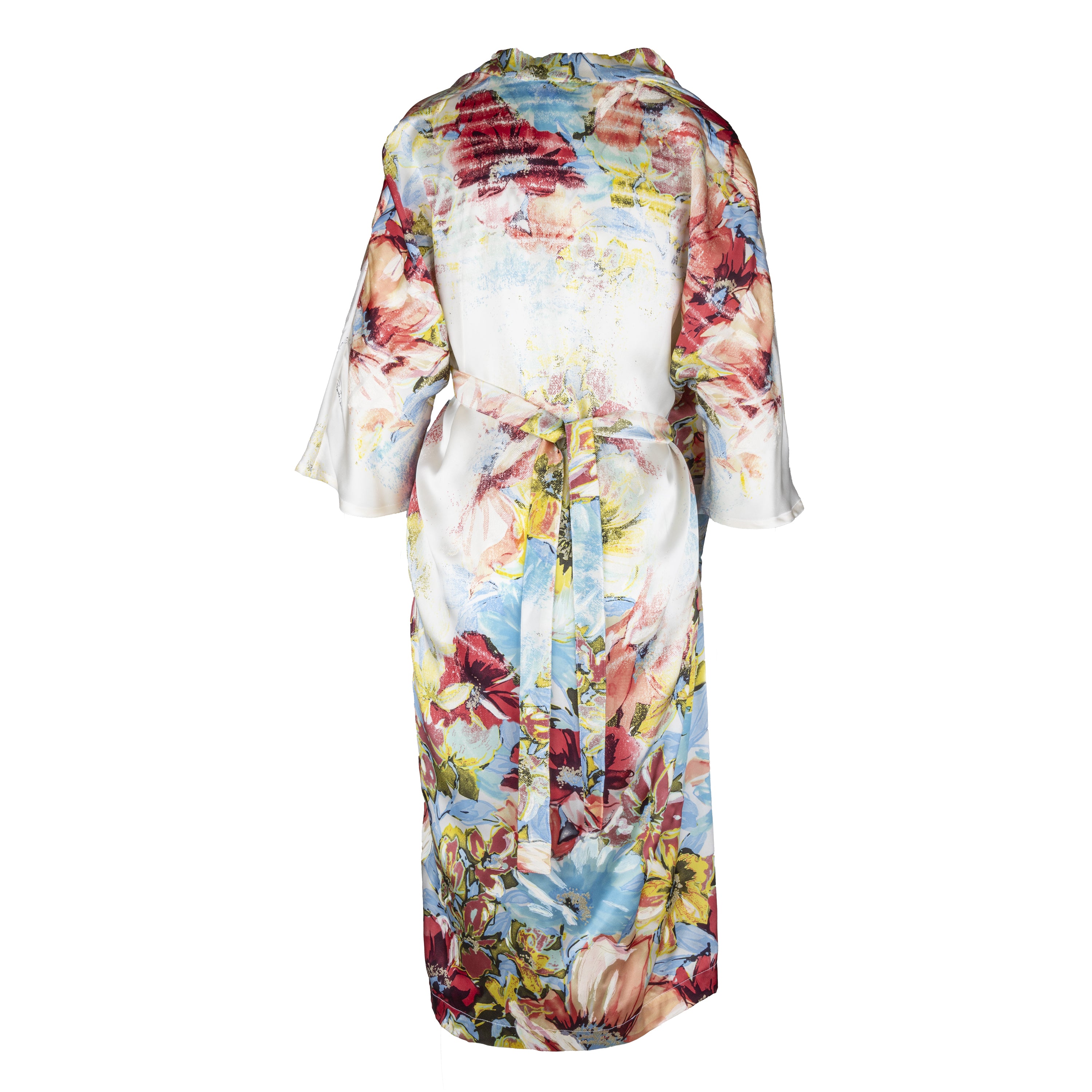 Roberto Cavalli Printed Silk Wrap Dress - '00s