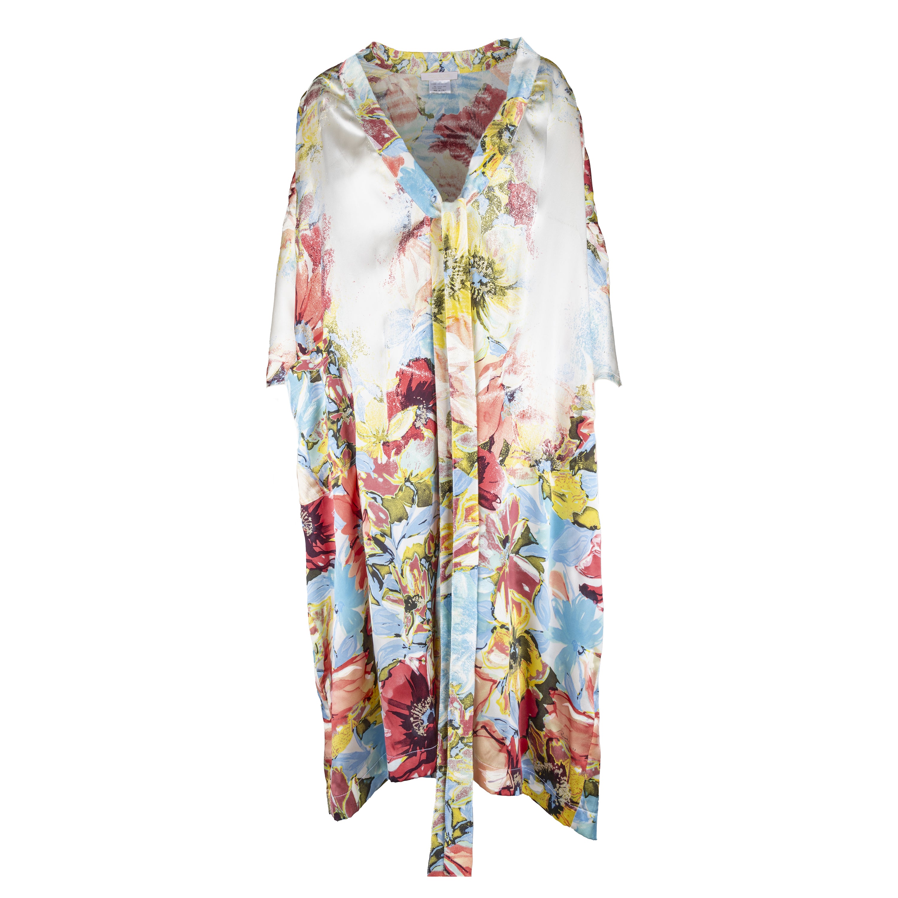 Roberto Cavalli Printed Silk Wrap Dress - '00s