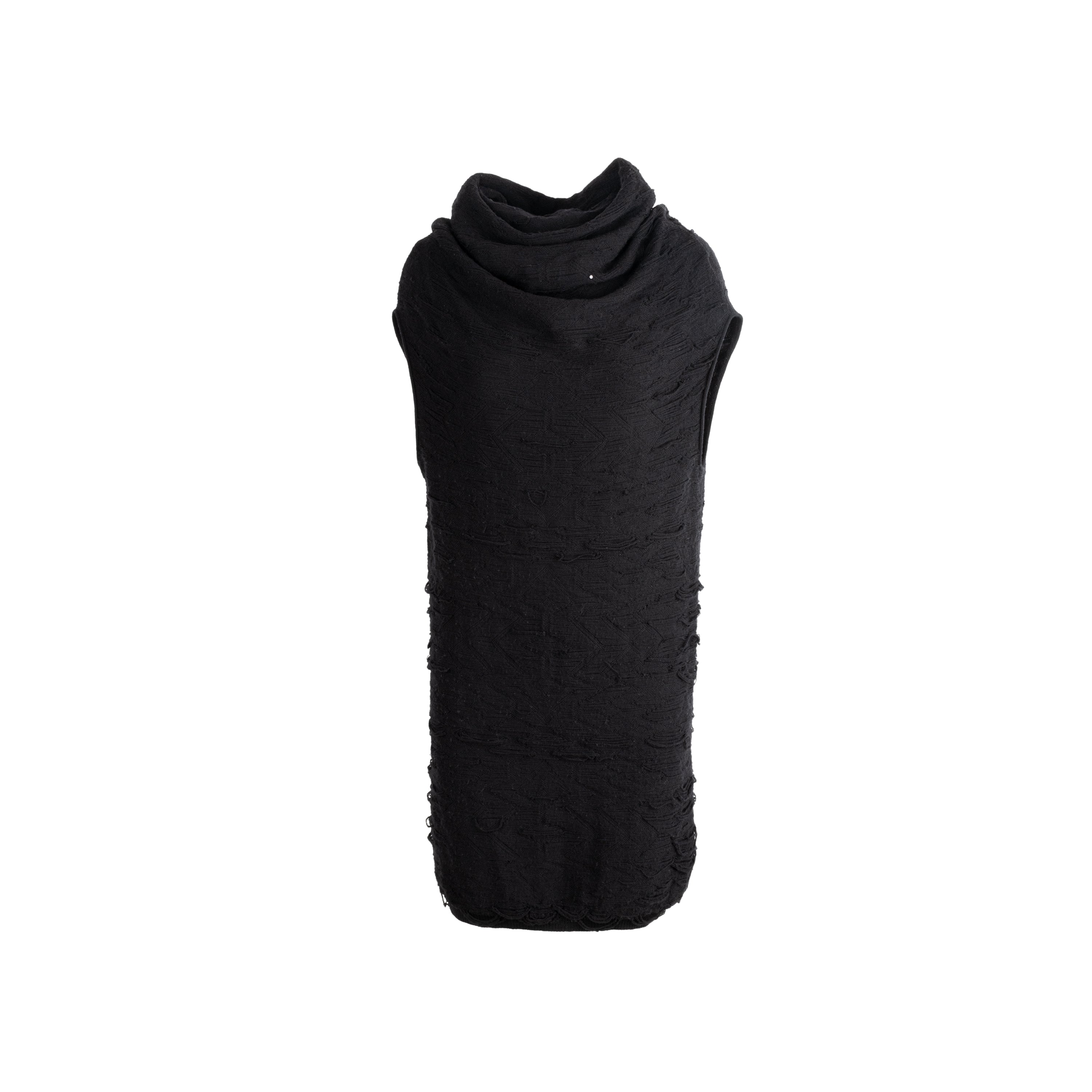 Maison Margiela Black Wool Dress - '00s