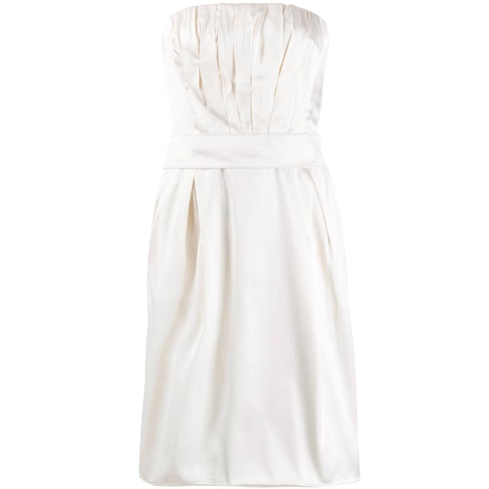 Dolce  Gabbana Ivory Strapless Dress - '90s