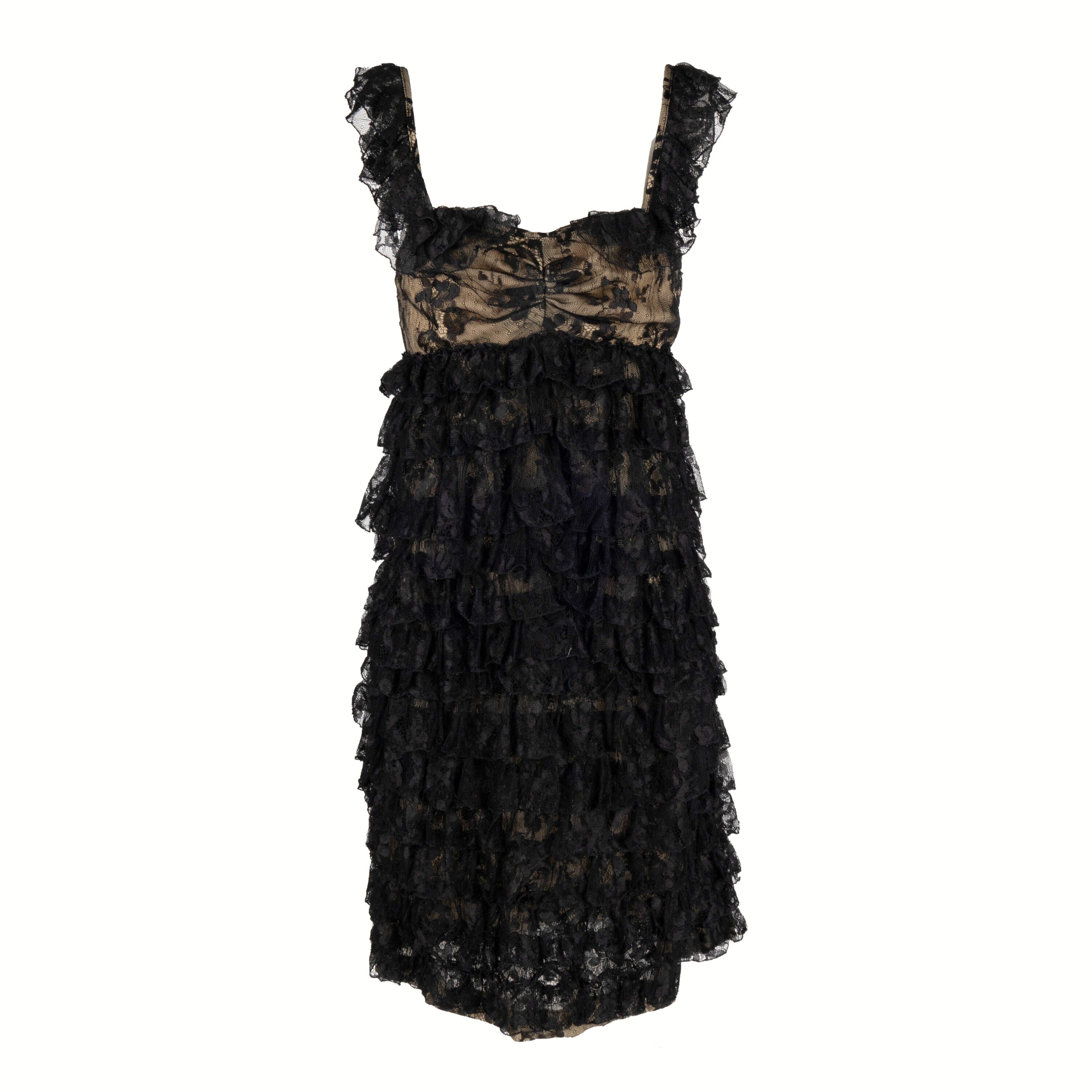 Moschino Cheap and Chic Layered Lace Dress - '10s