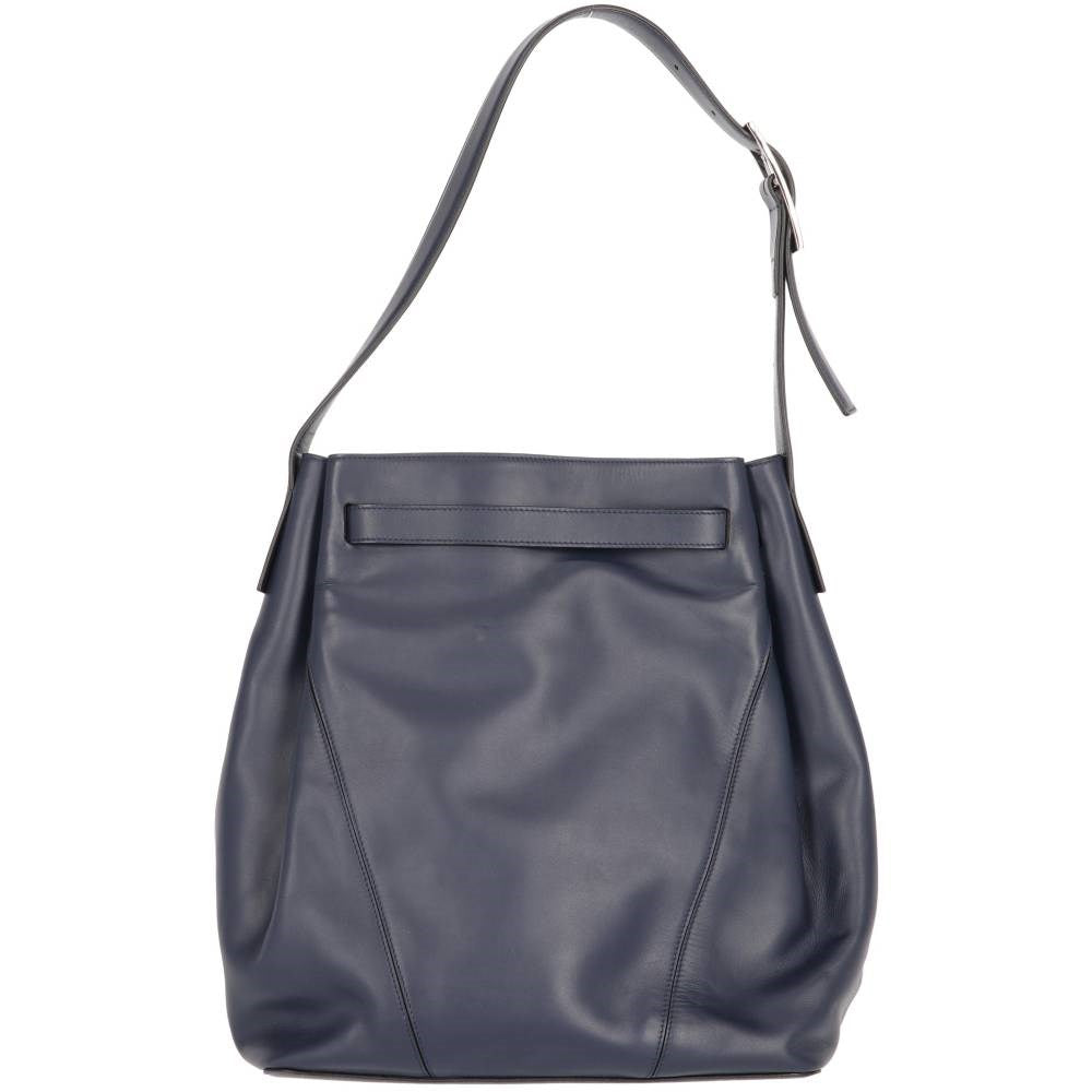 Vince Blue Leather Shoulder Bag - 2000s