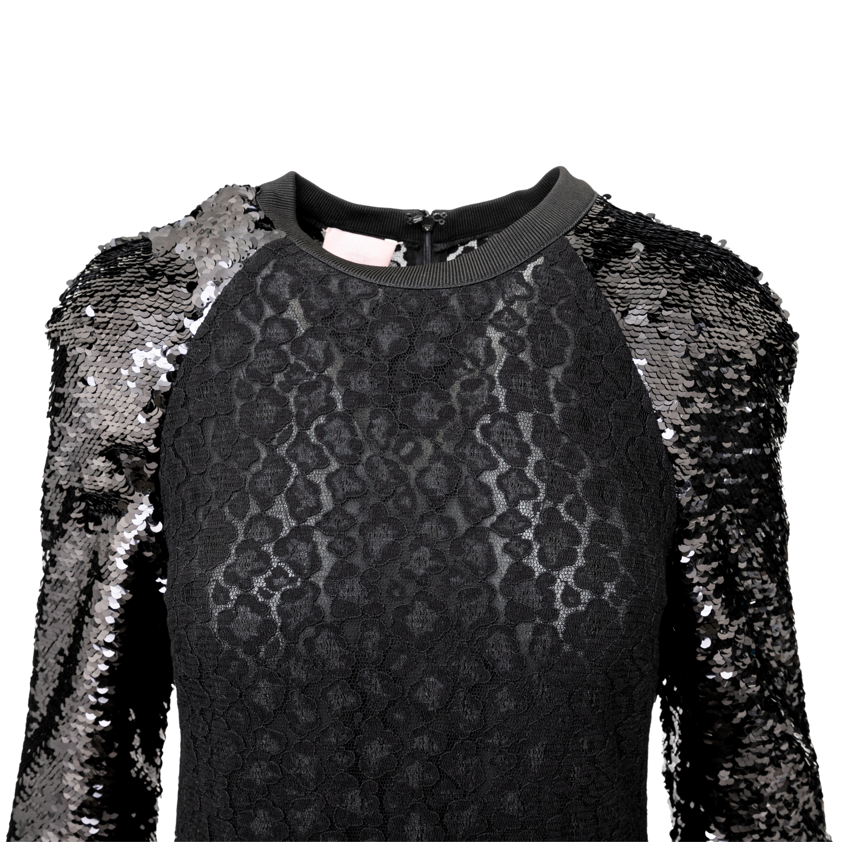 Giamba by Giambattista Valli Sequin and Lace Dress - '10s