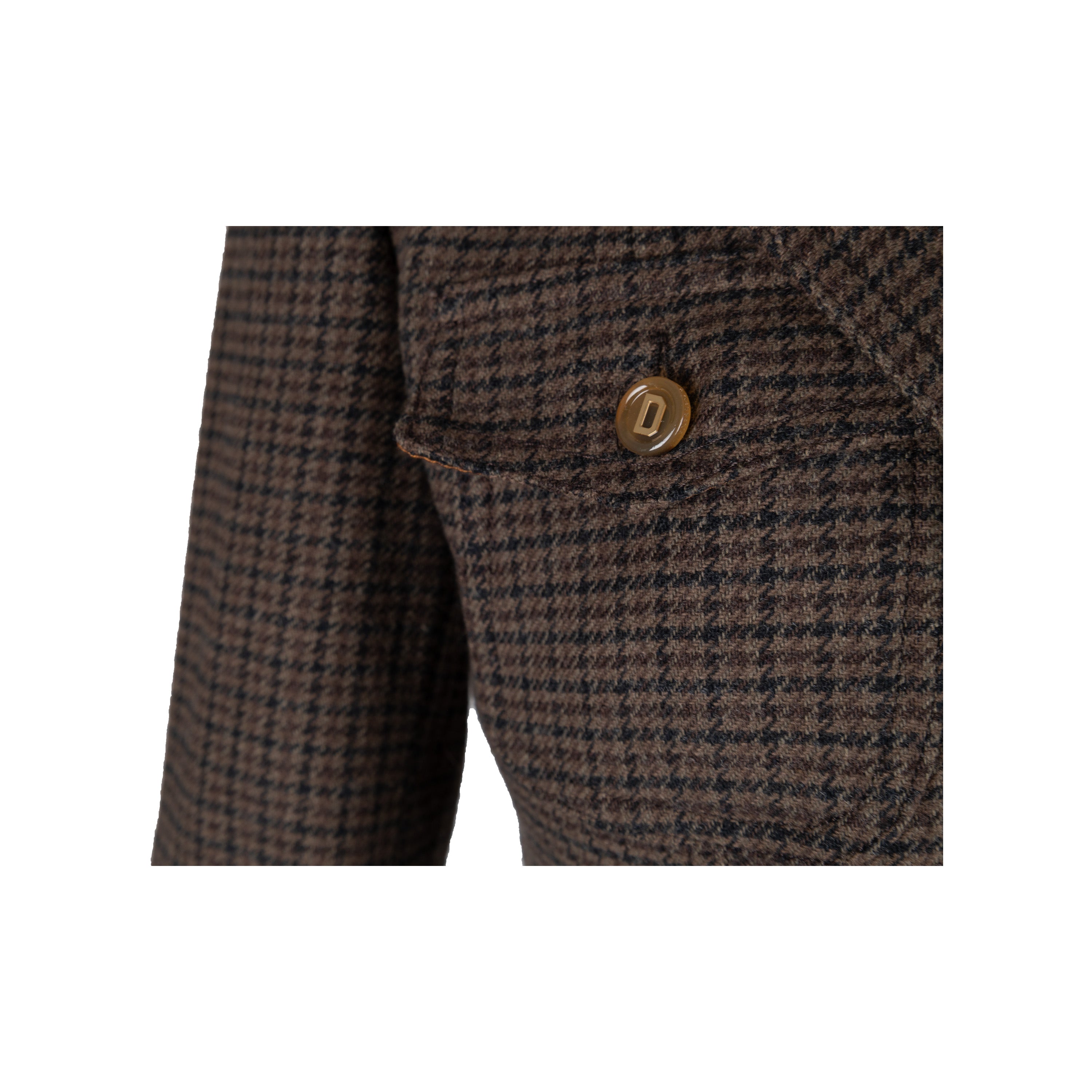 Dolce  Gabbana Houndstooth Wool and Corduroy Jacket - '10s