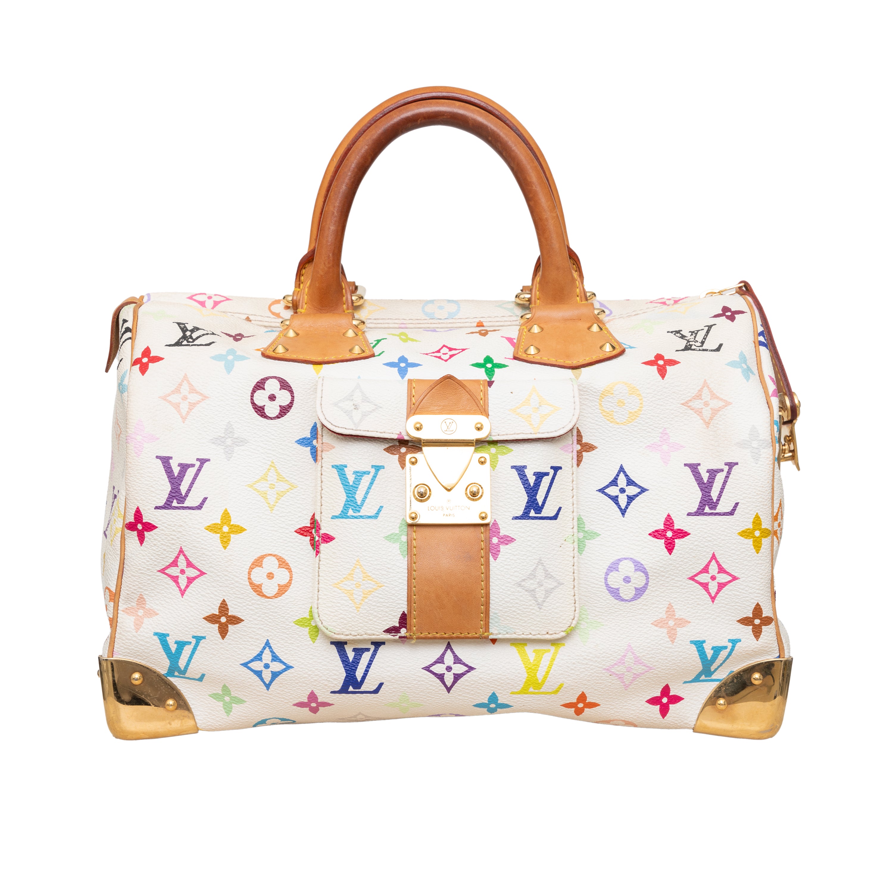 Louis Vuitton Takashi Murakami Speedy 30 Handbag - '00s