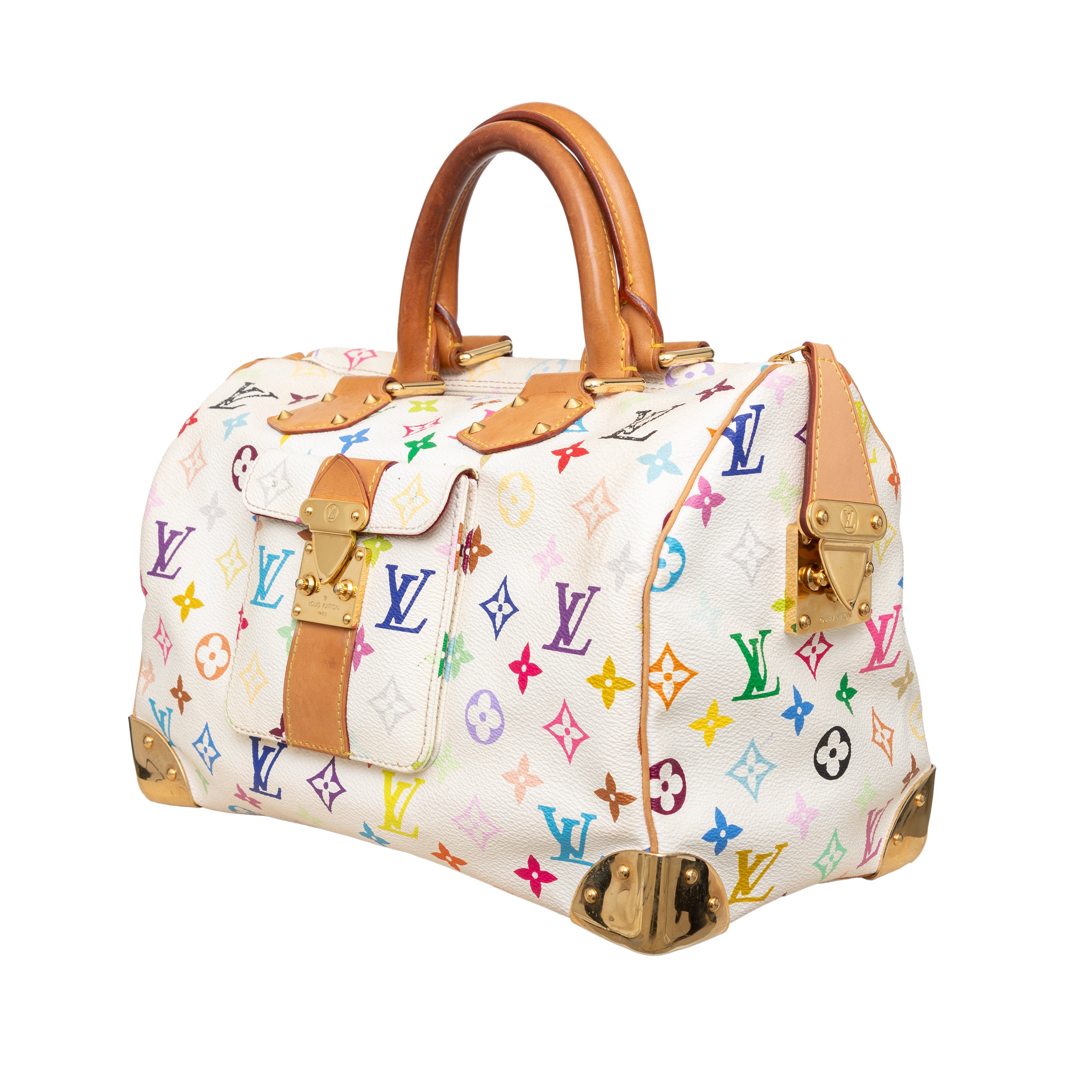 Louis Vuitton Takashi Murakami Speedy 30 Handbag - '00s