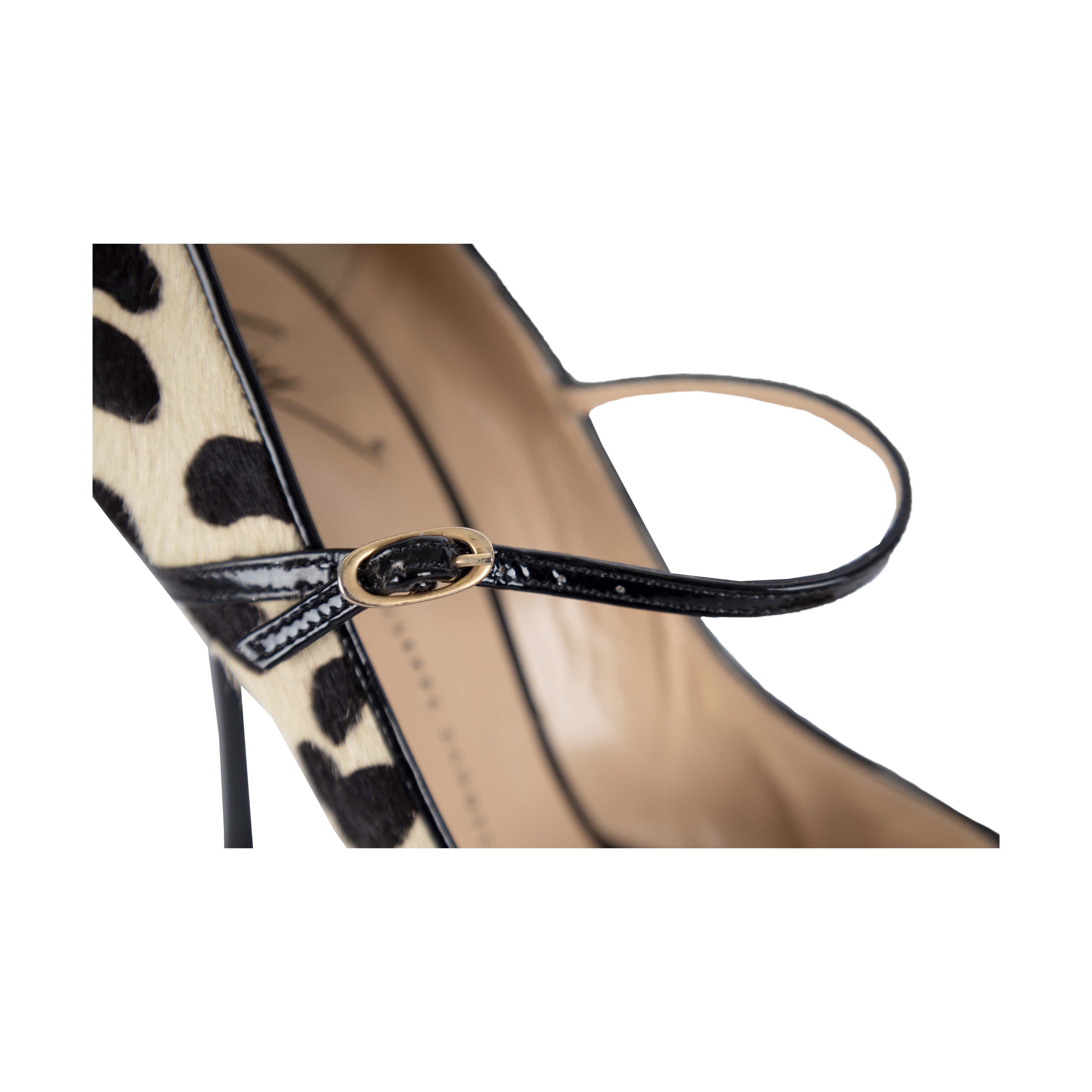 Giuseppe Zanotti Leopard Print Ponyhair Peep-Toe Pumps - '10s