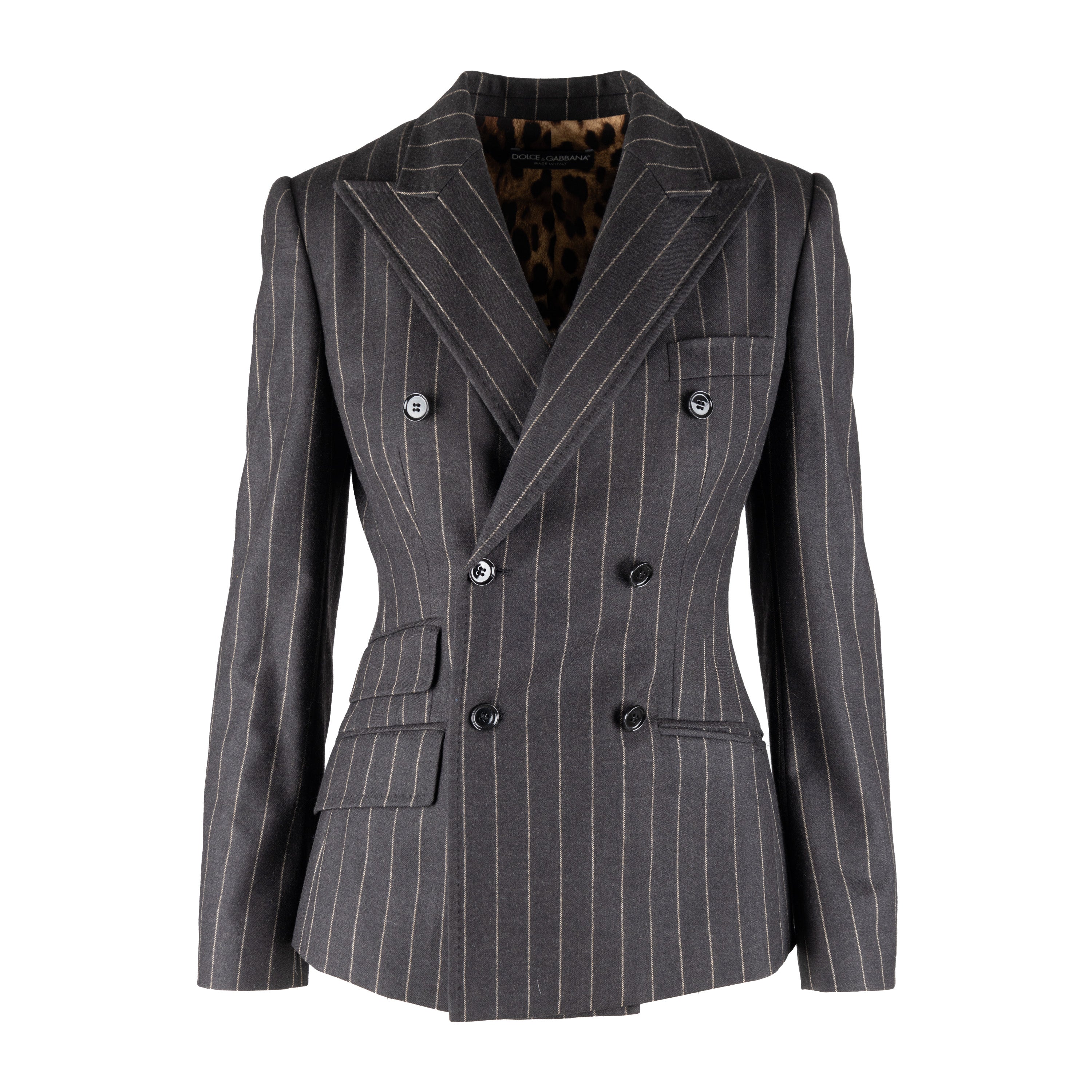 Dolce  Gabbana Turlington Pinstripe Suit - '10s